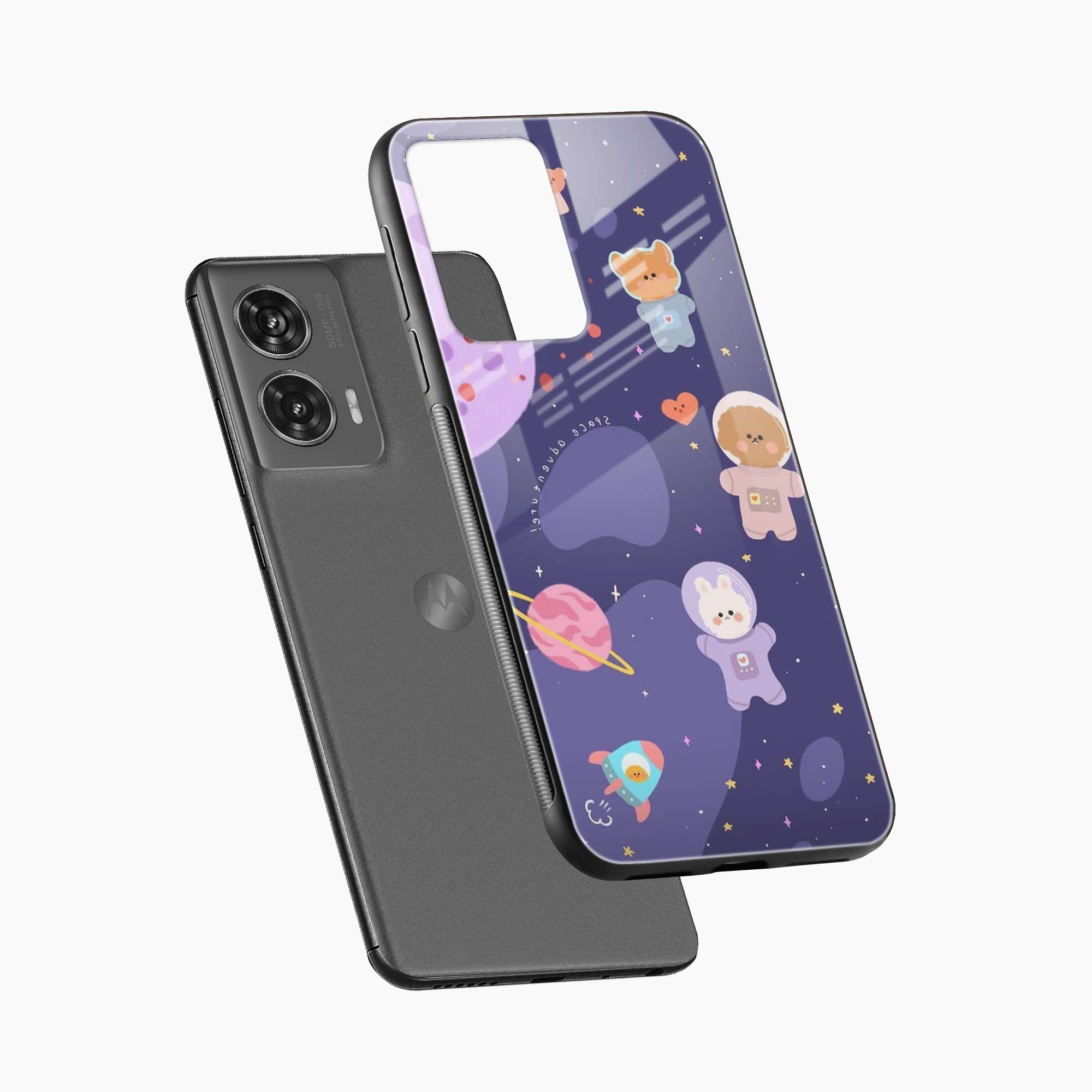 Teddy Space Motorola G96 5G Back Cover