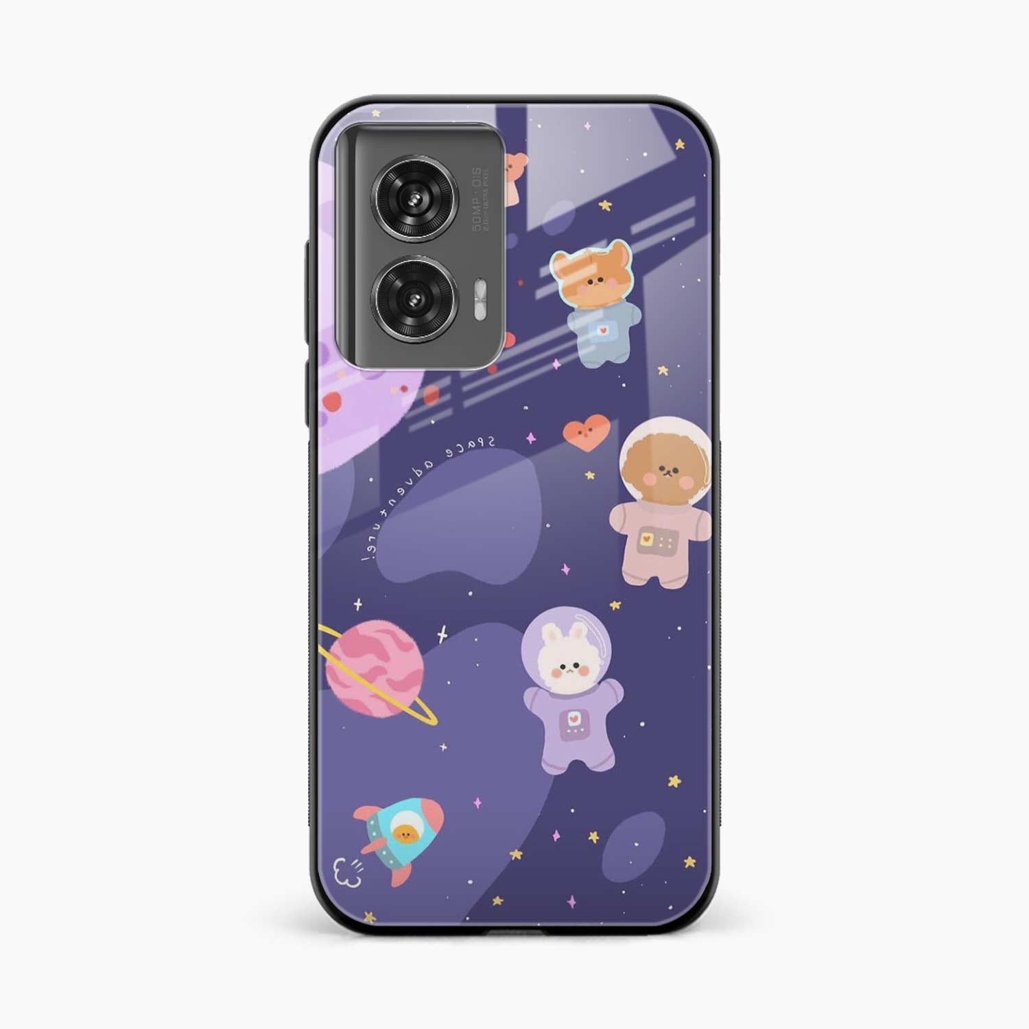 Teddy Space Motorola G96 5G Back Cover