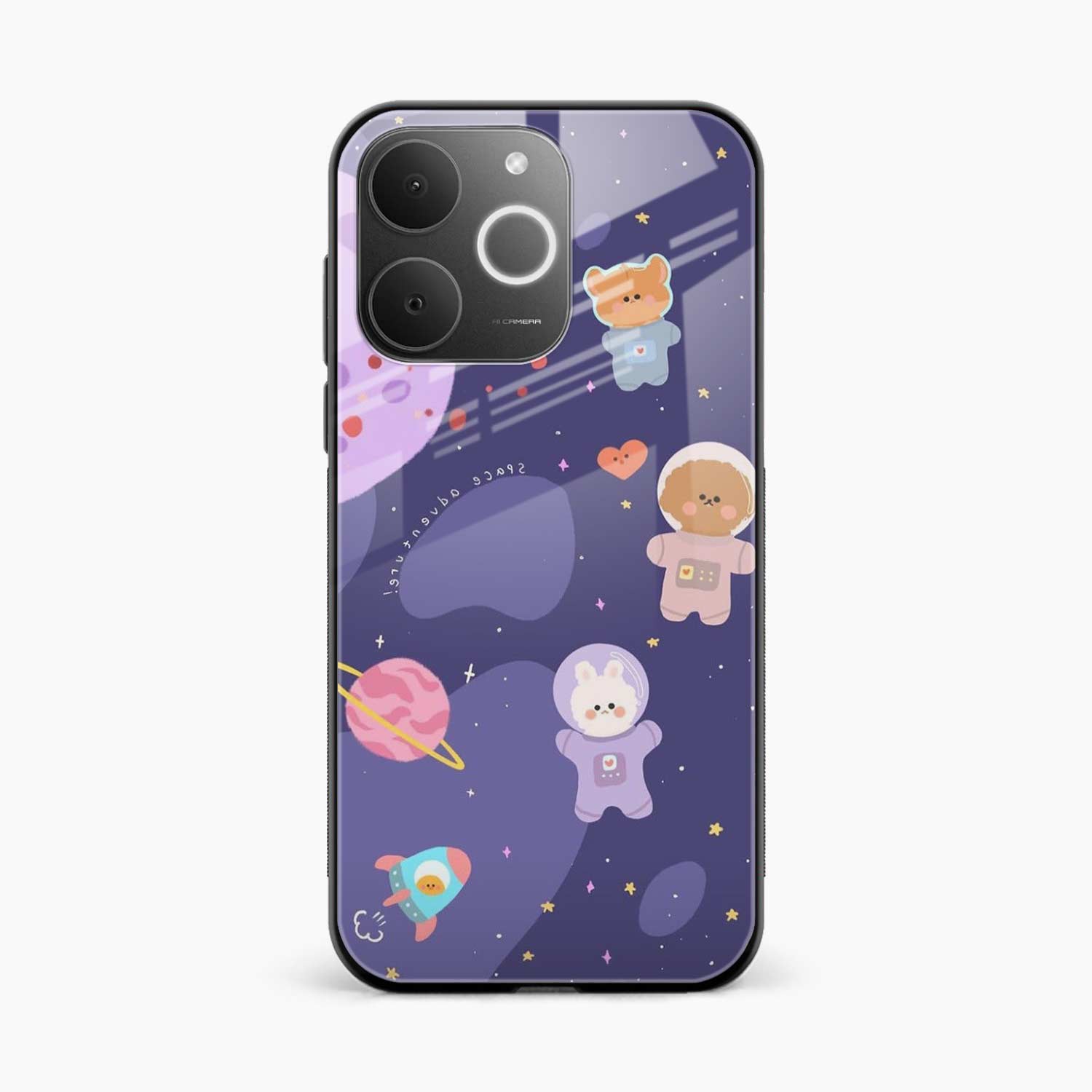 Teddy Space Realme Narzo 80 Lite 4G Back Cover