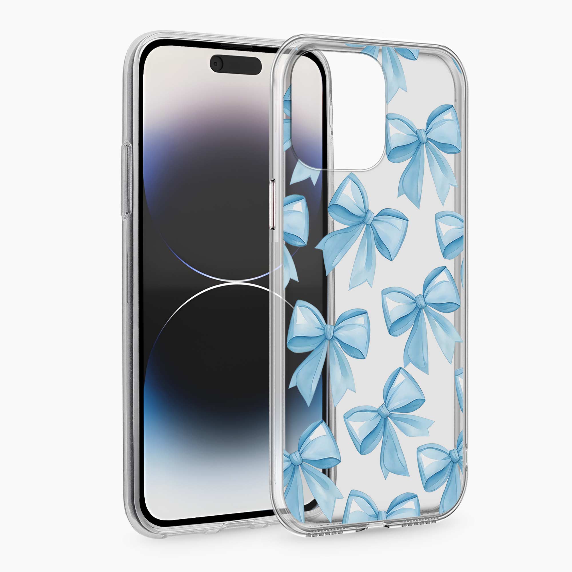 Bow Design iPhone 14 Pro Silicone Back Cover