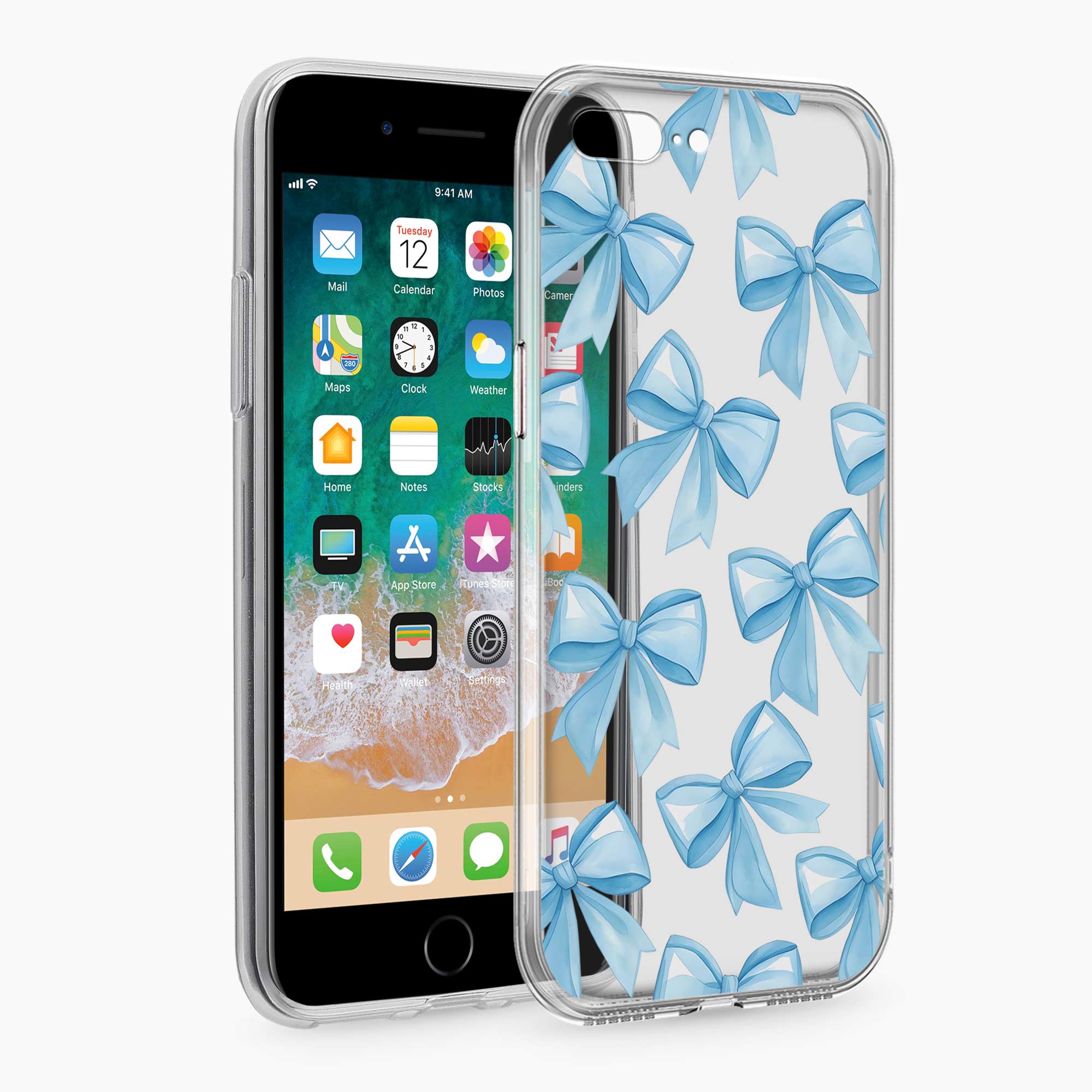 Bow Design iPhone 7 Plus Silicone Back Cover