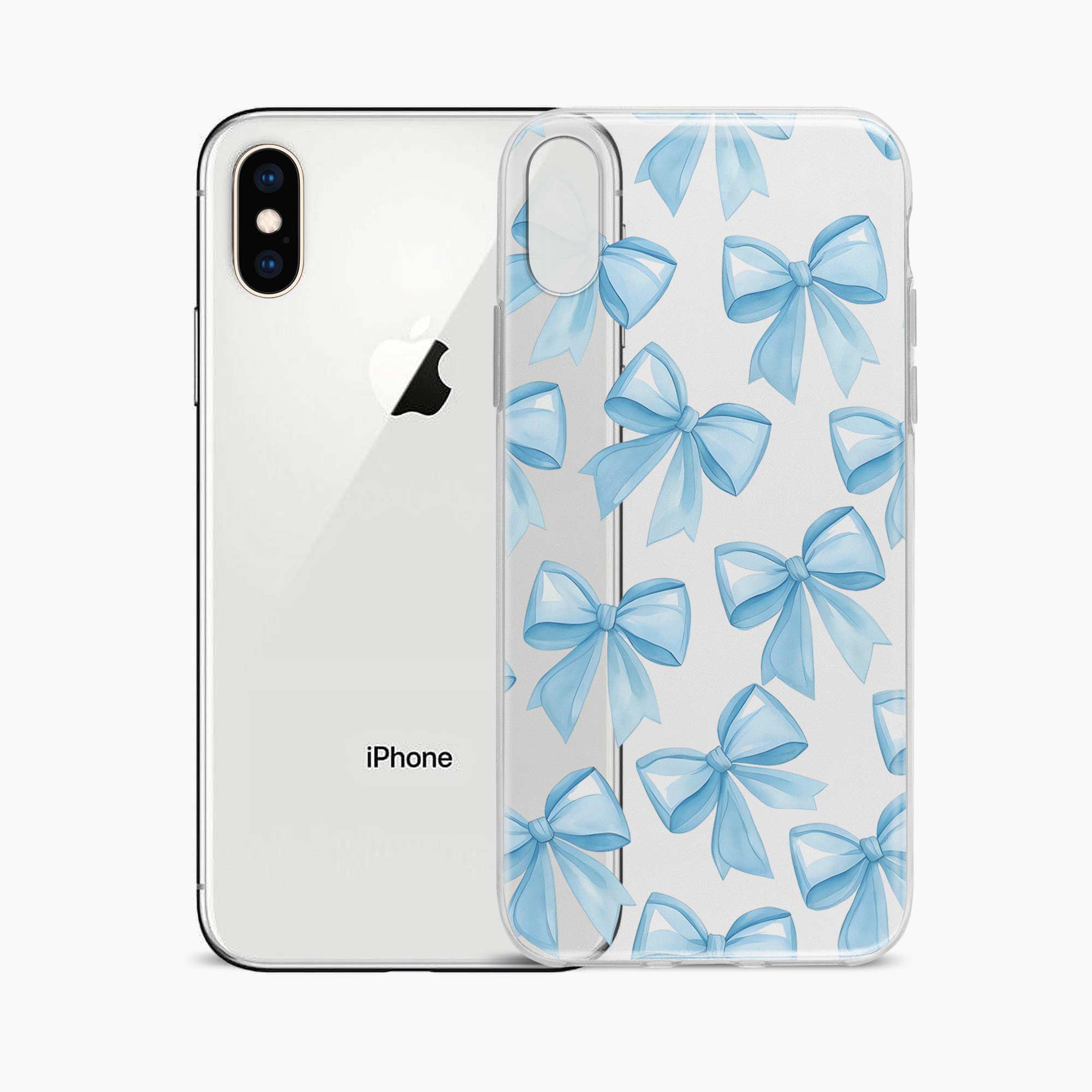 Bow Design iPhone X Silicone Back Cover