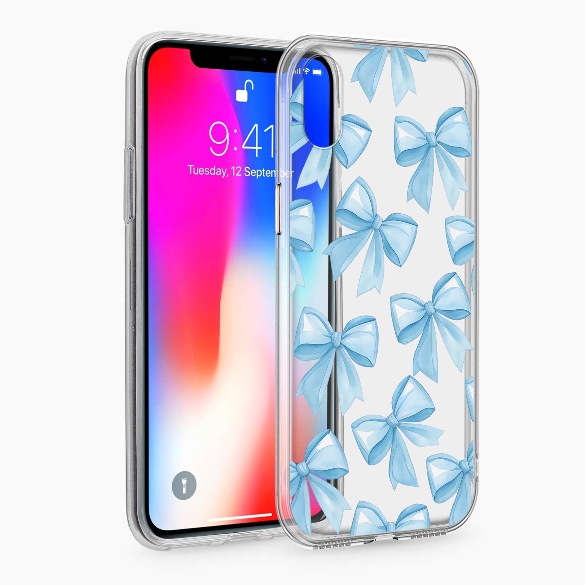Bow Design iPhone X Silicone Back Cover