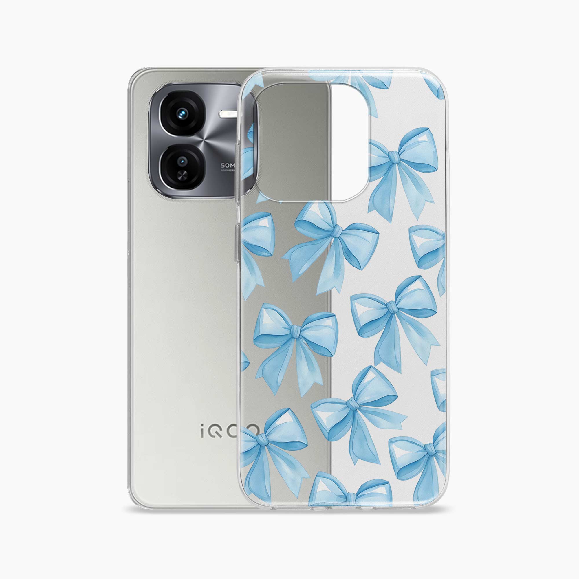 Bow Design Iqoo Z9x 5G Silicone Back Cover