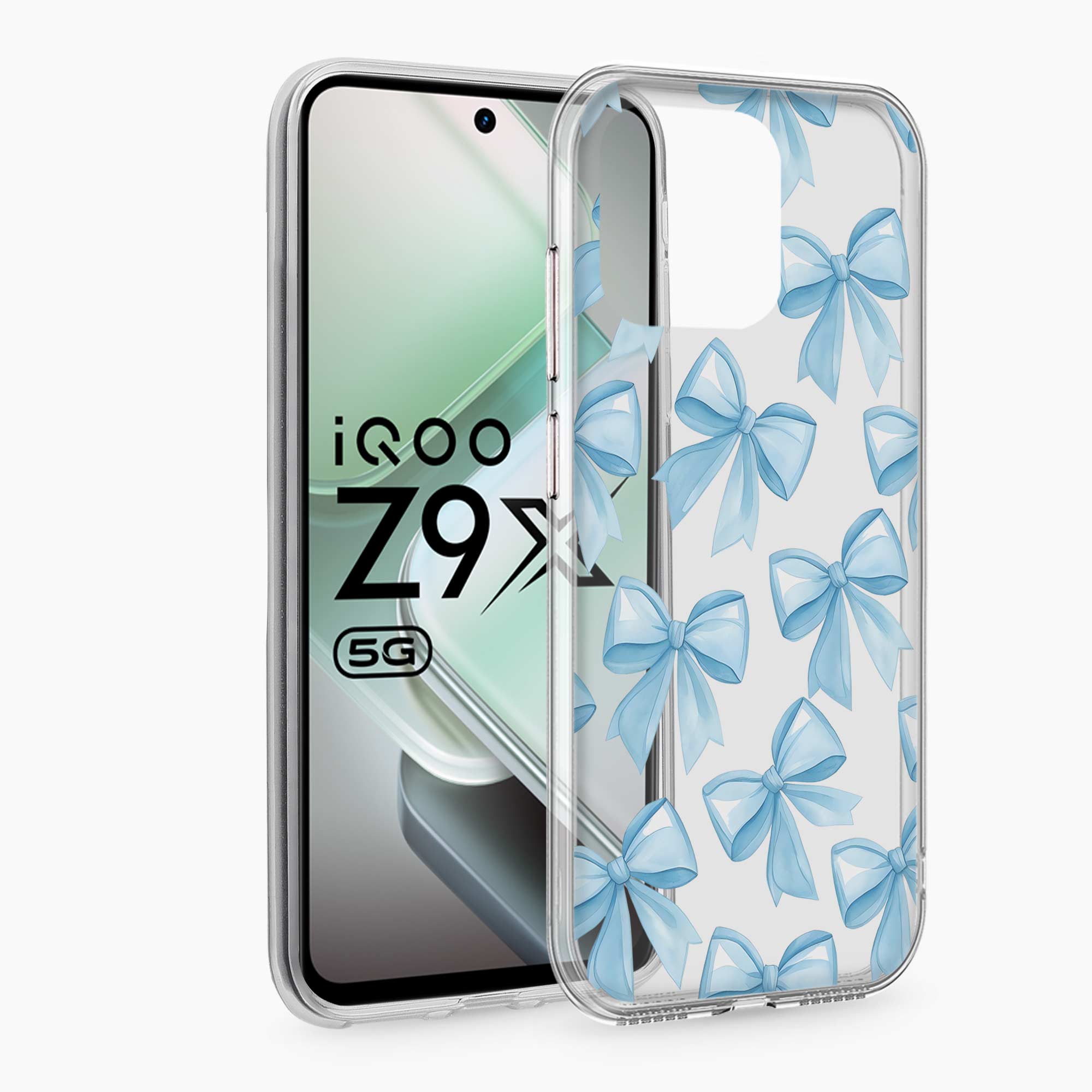 Bow Design Iqoo Z9x 5G Silicone Back Cover