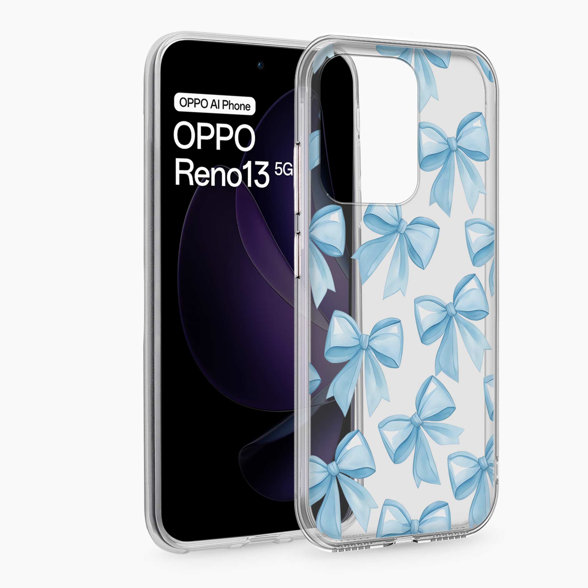 Bow Design Oppo Reno 13 5G Silicone Back Cover