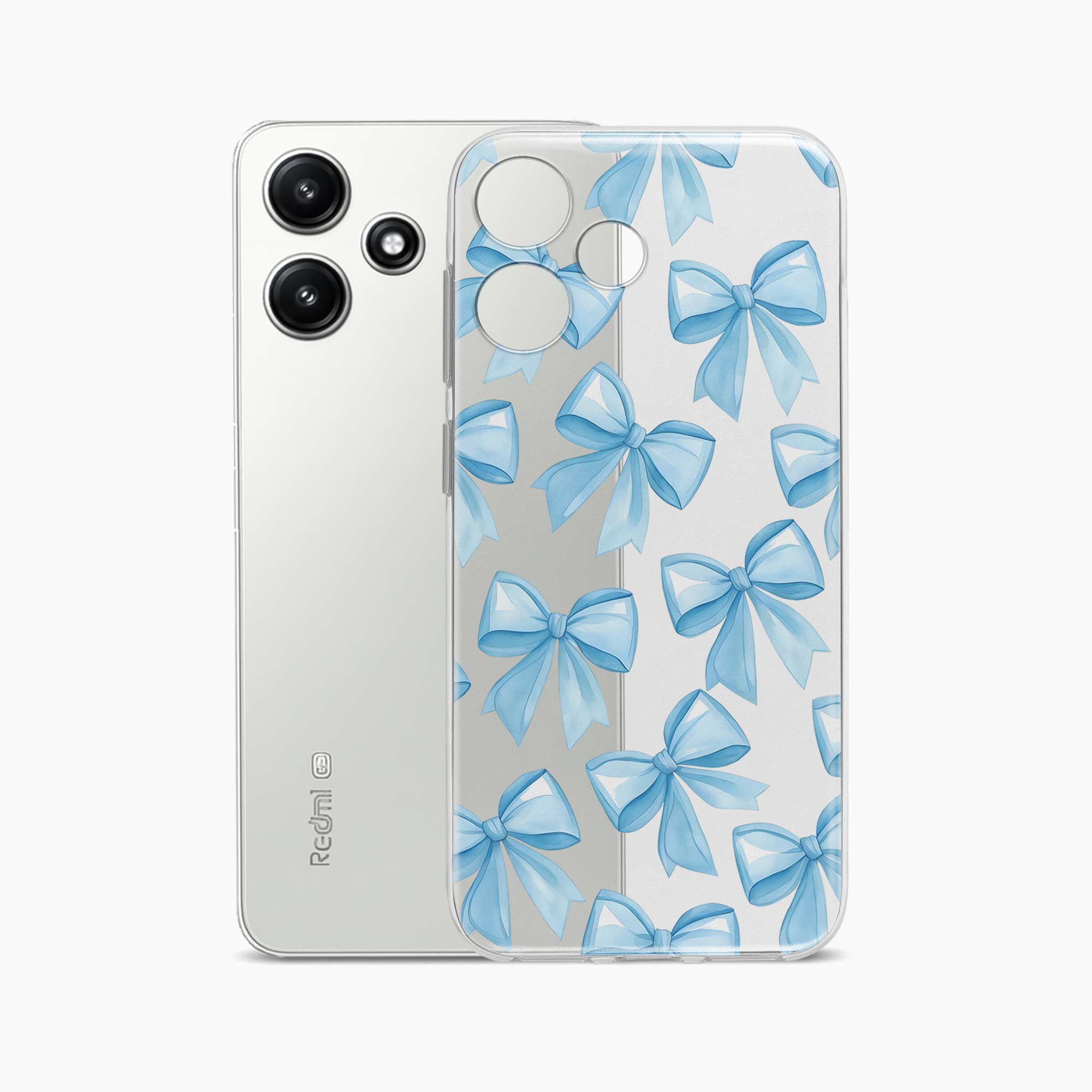 Bow Design Redmi 12 5G Silicone Back Cover