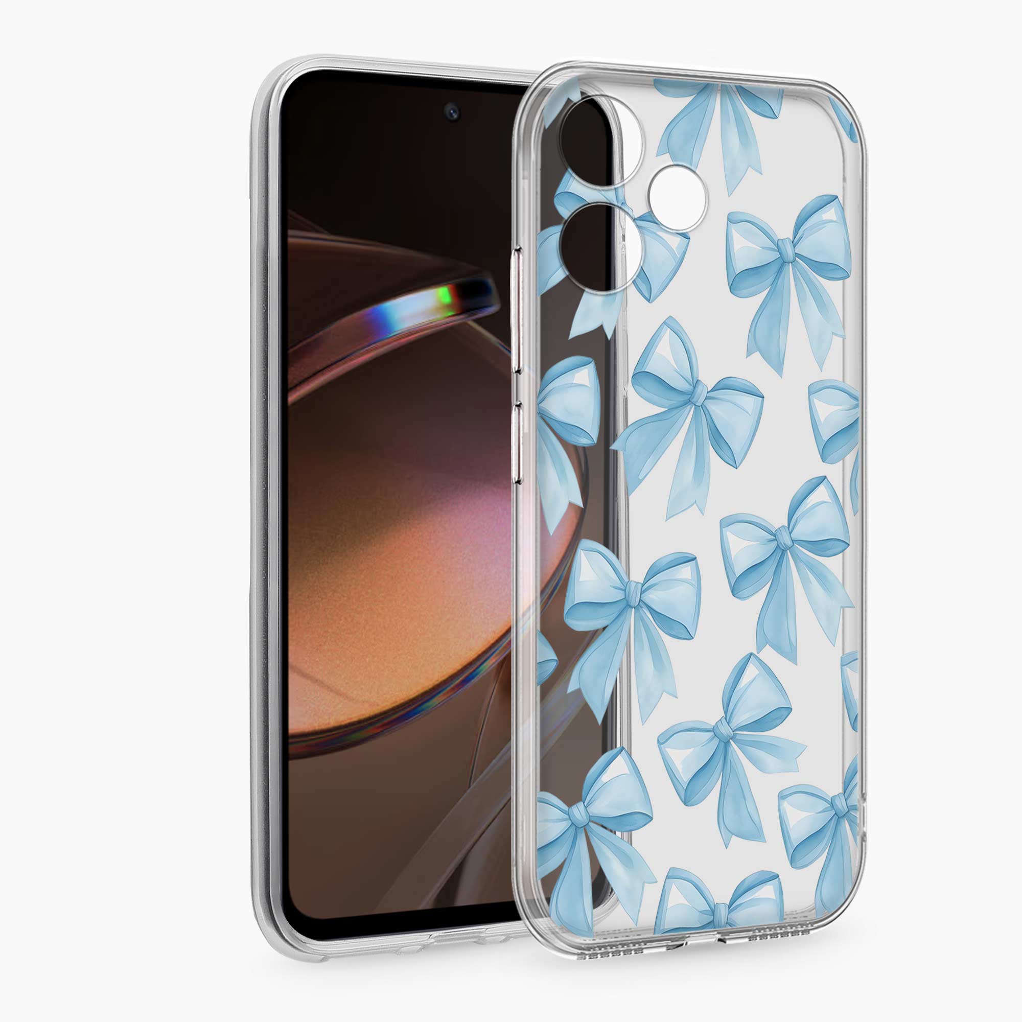 Bow Design Redmi 12 5G Silicone Back Cover