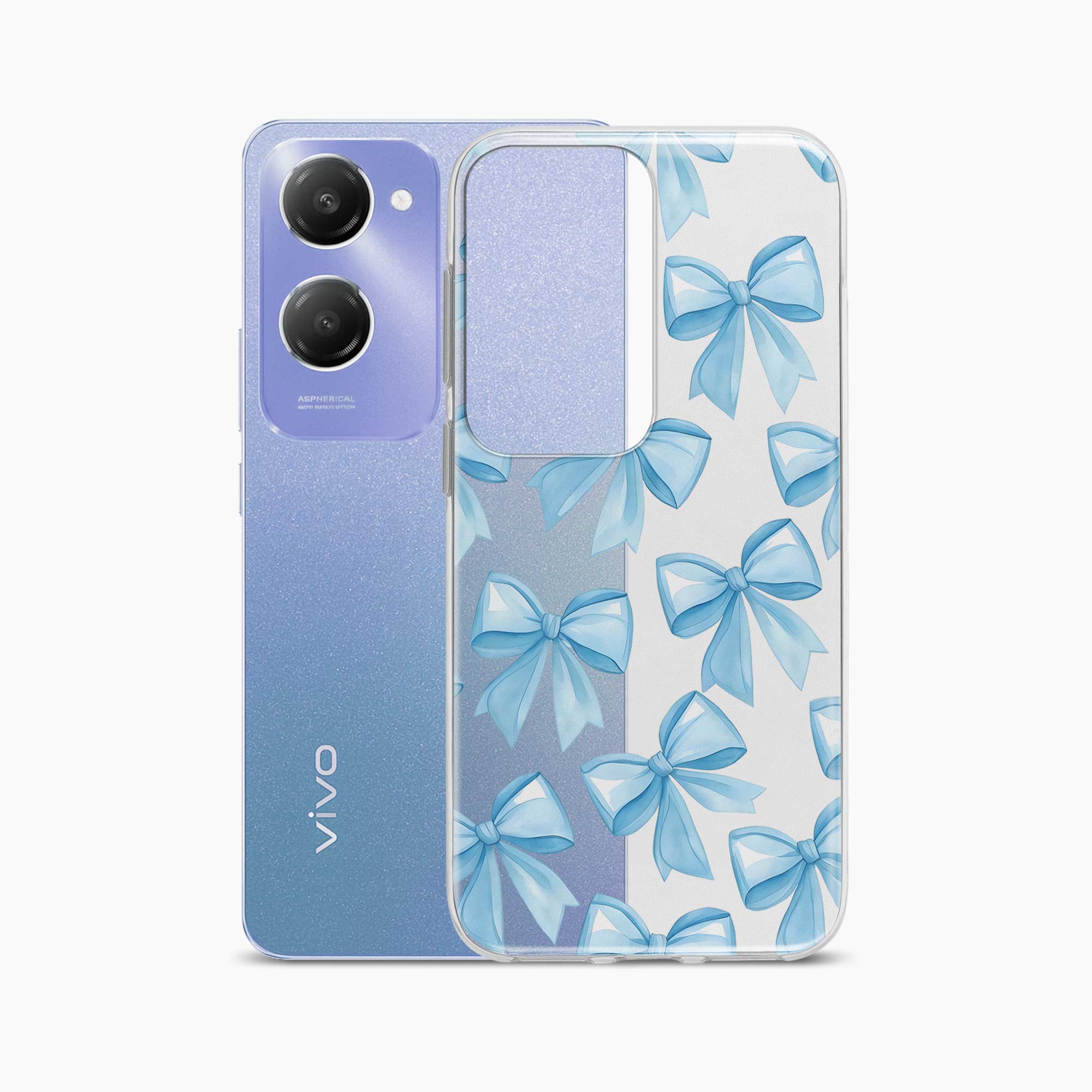 Bow Design Vivo Y28s 5G Silicone Back Cover