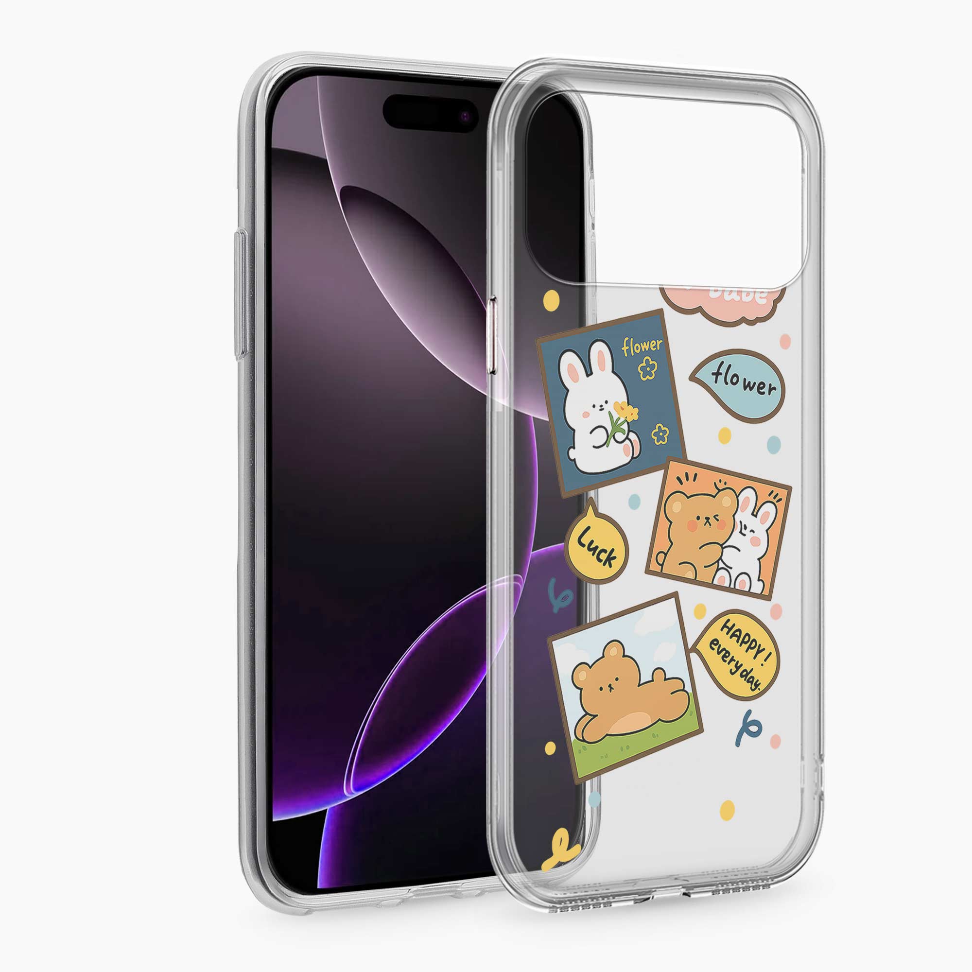 Cute Teddy iPhone 17 Pro Max Silicone Back Cover