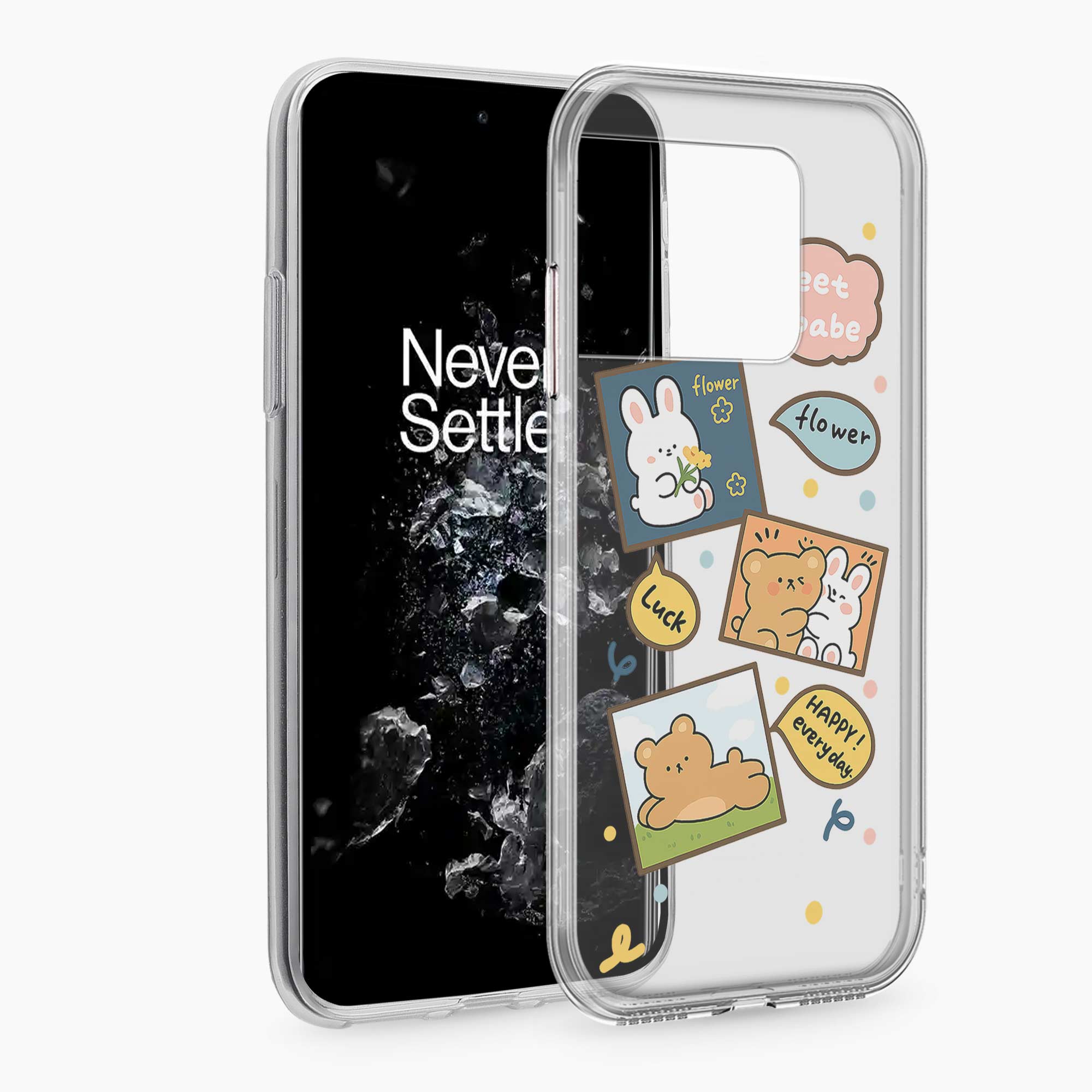 Cute Teddy OnePlus 10T Silicone Back Cover