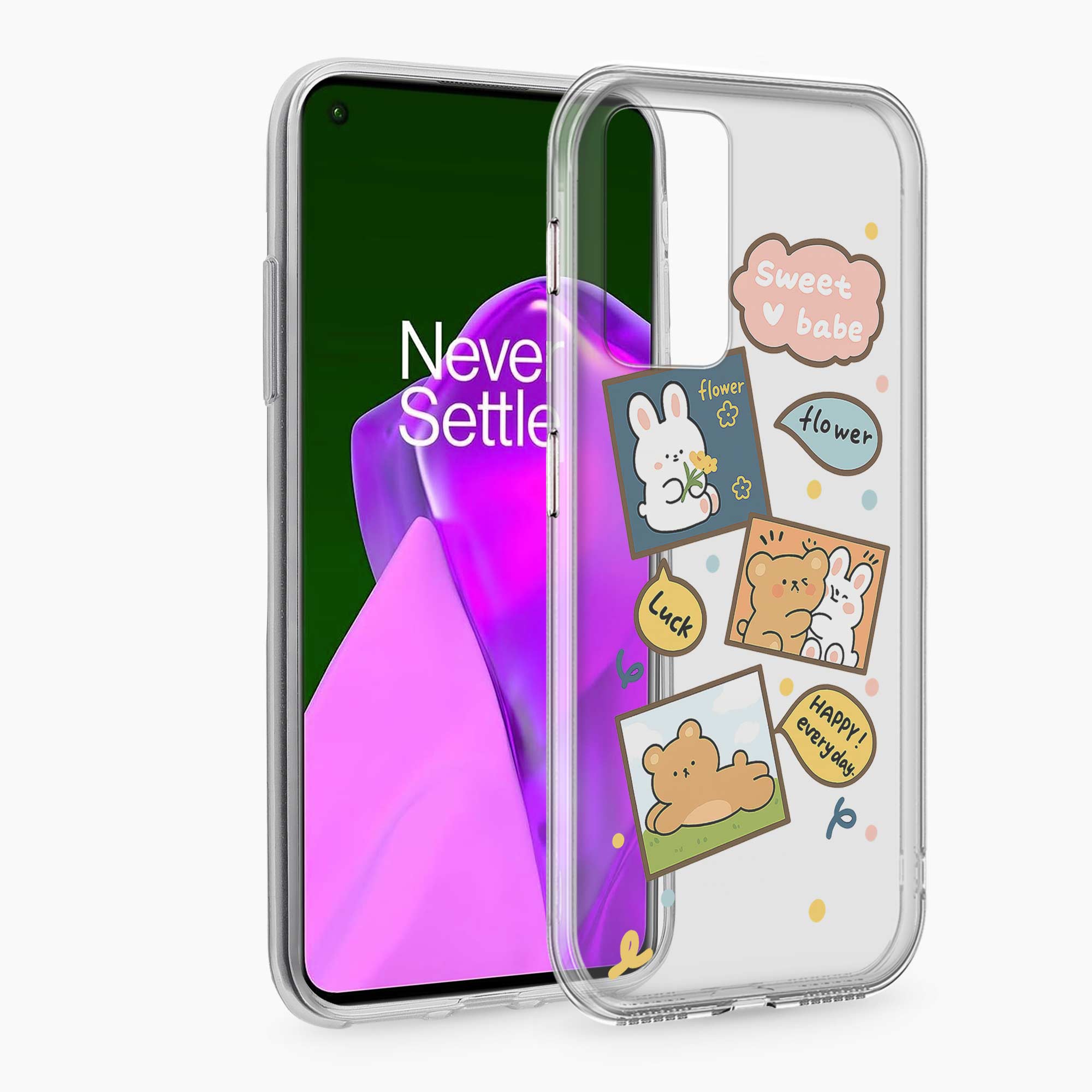 Cute Teddy OnePlus 9 Pro Silicone Back Cover