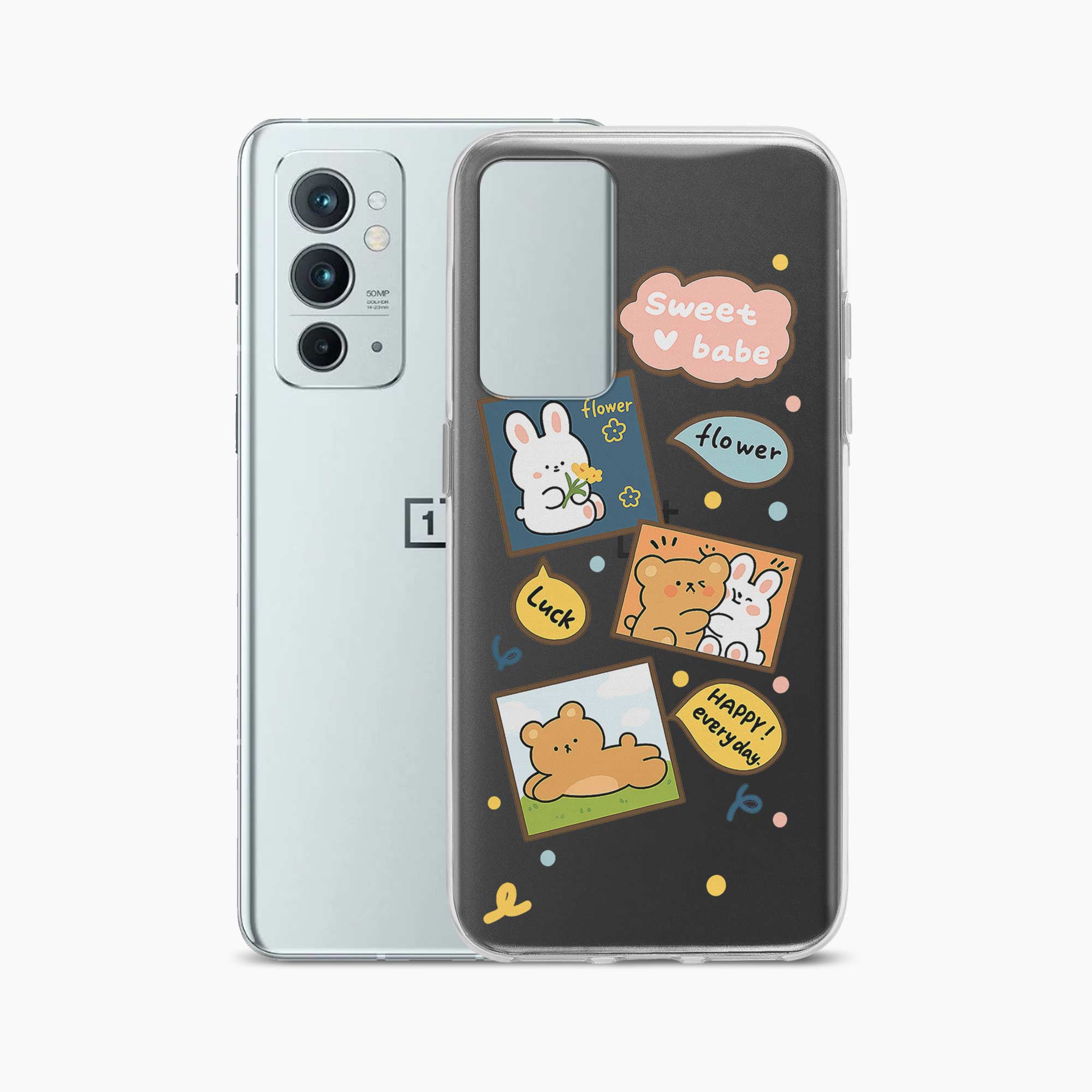 Cute Teddy OnePlus 9RT Silicone Back Cover