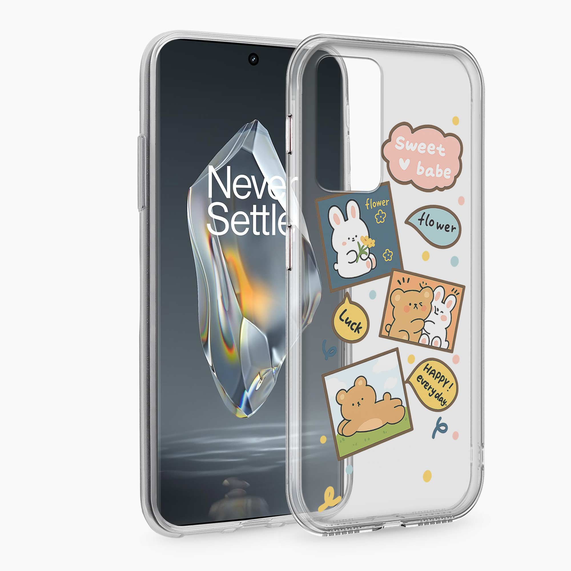 Cute Teddy OnePlus 9RT Silicone Back Cover