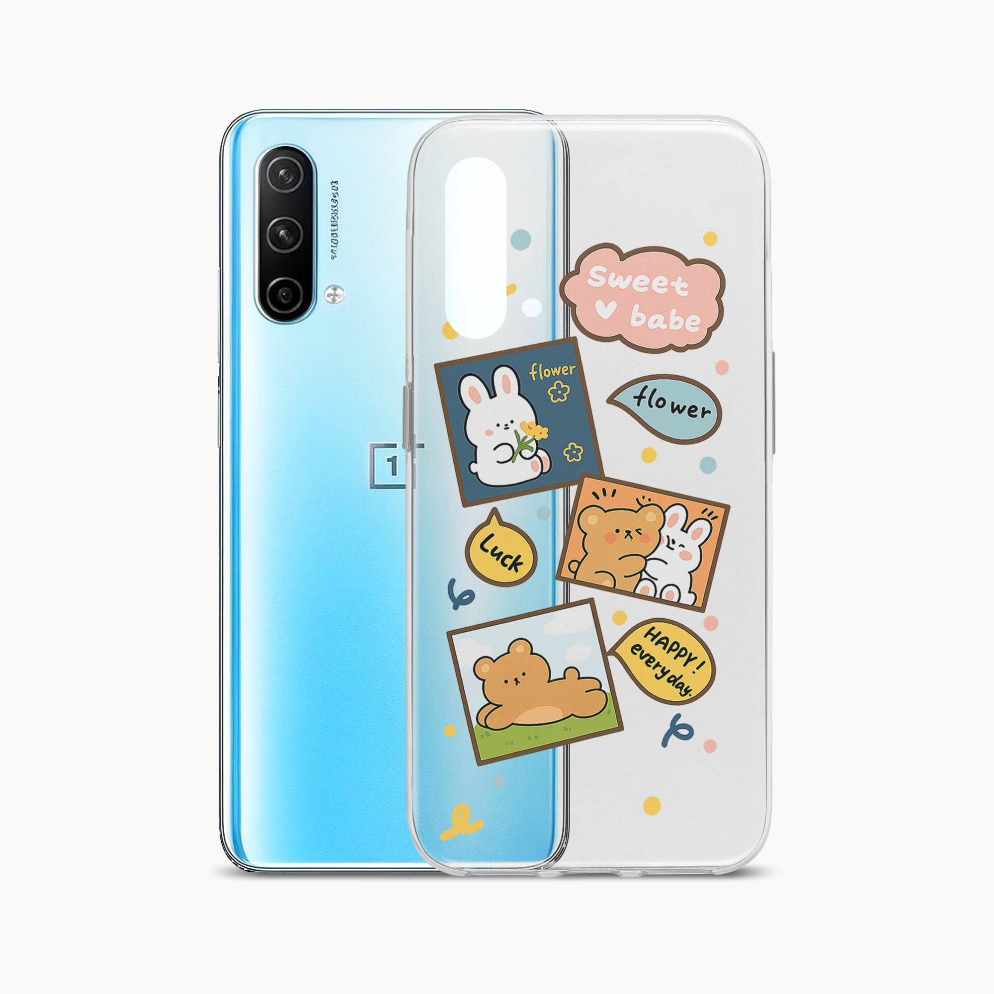 Cute Teddy OnePlus Nord CE 5G Silicone Back Cover