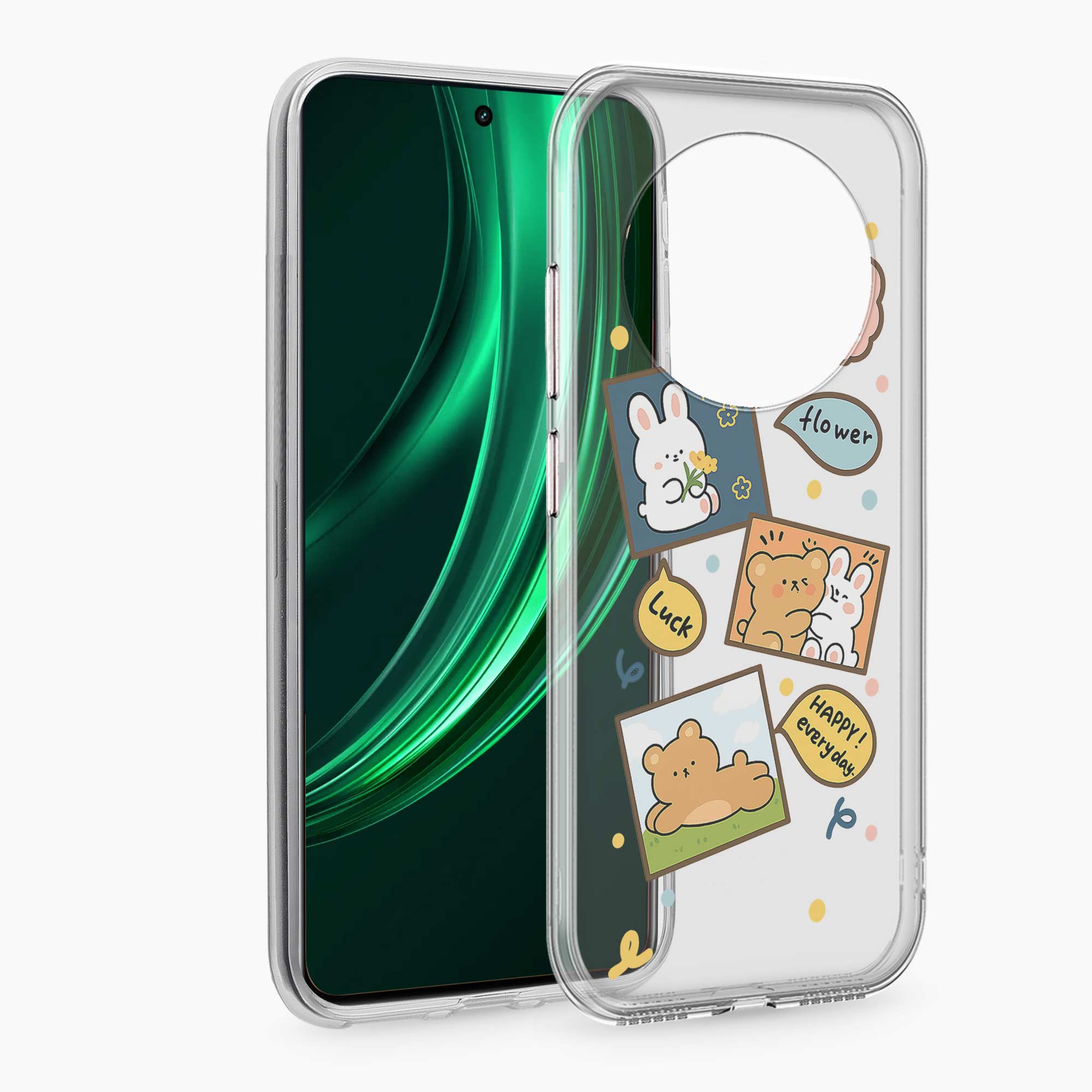 Cute Teddy Realme 13 Plus 5G Silicone Back Cover