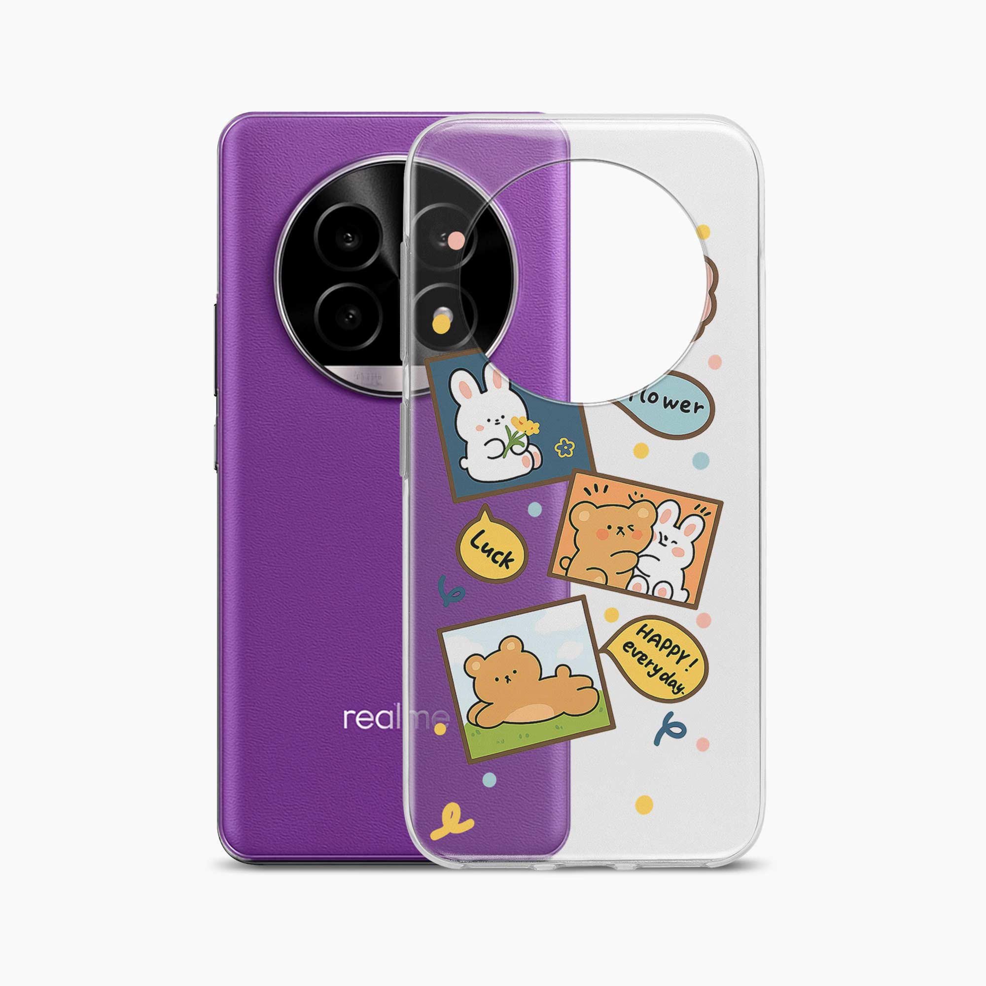 Cute Teddy Realme 13 Pro 5G Silicone Back Cover