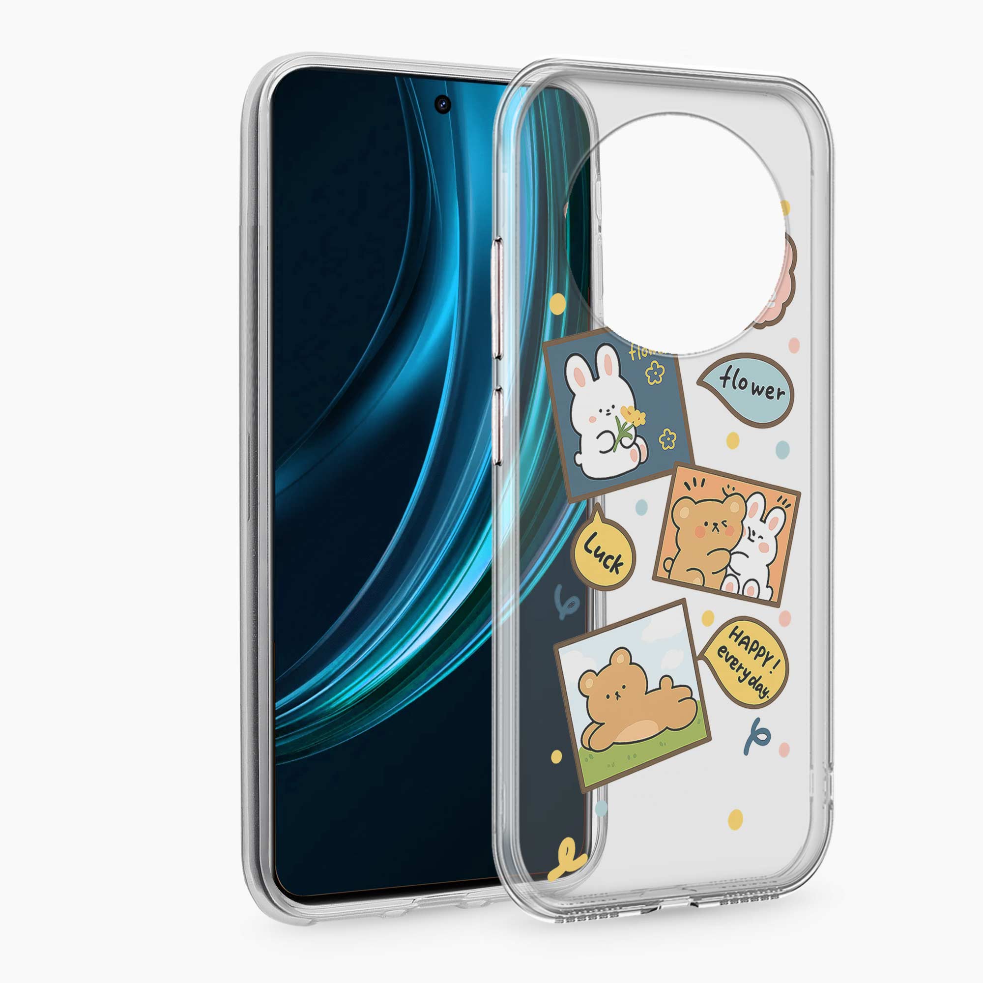 Cute Teddy Realme 13 Pro 5G Silicone Back Cover