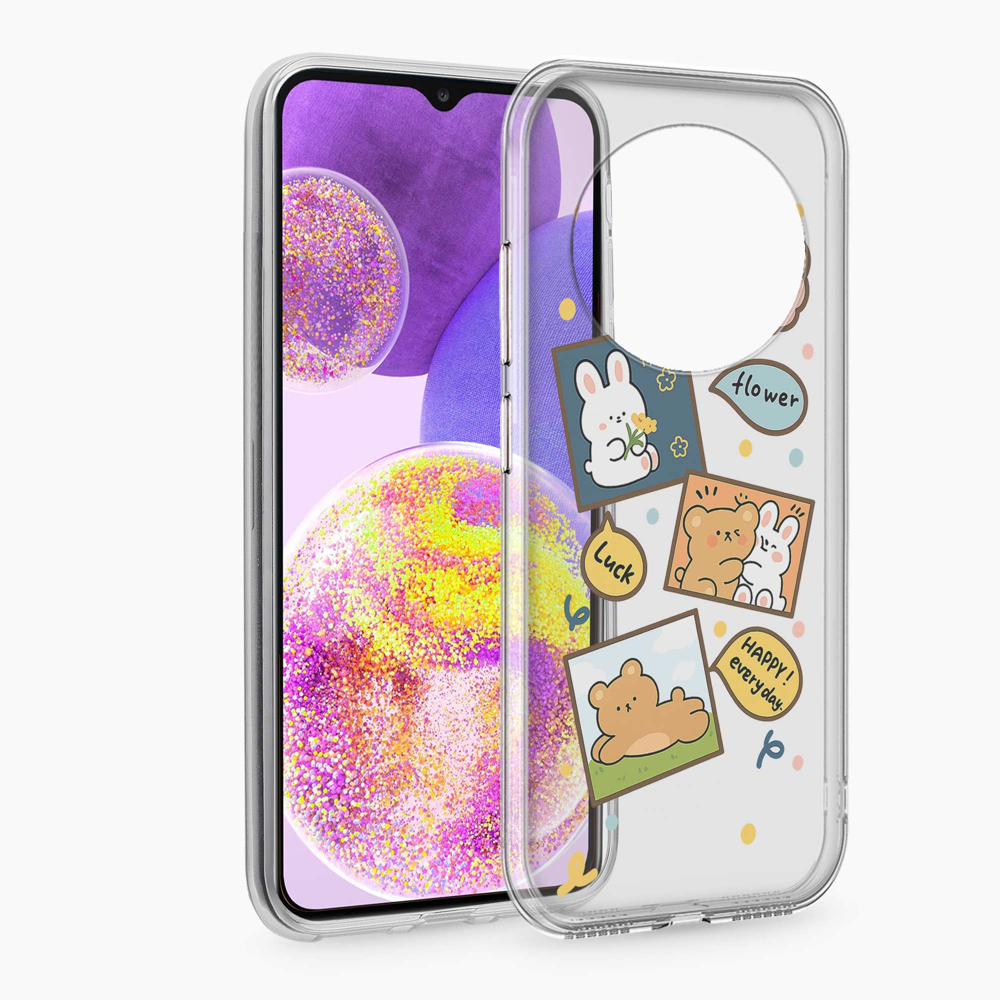 Cute Teddy Redmi A4 5G Silicone Back Cover