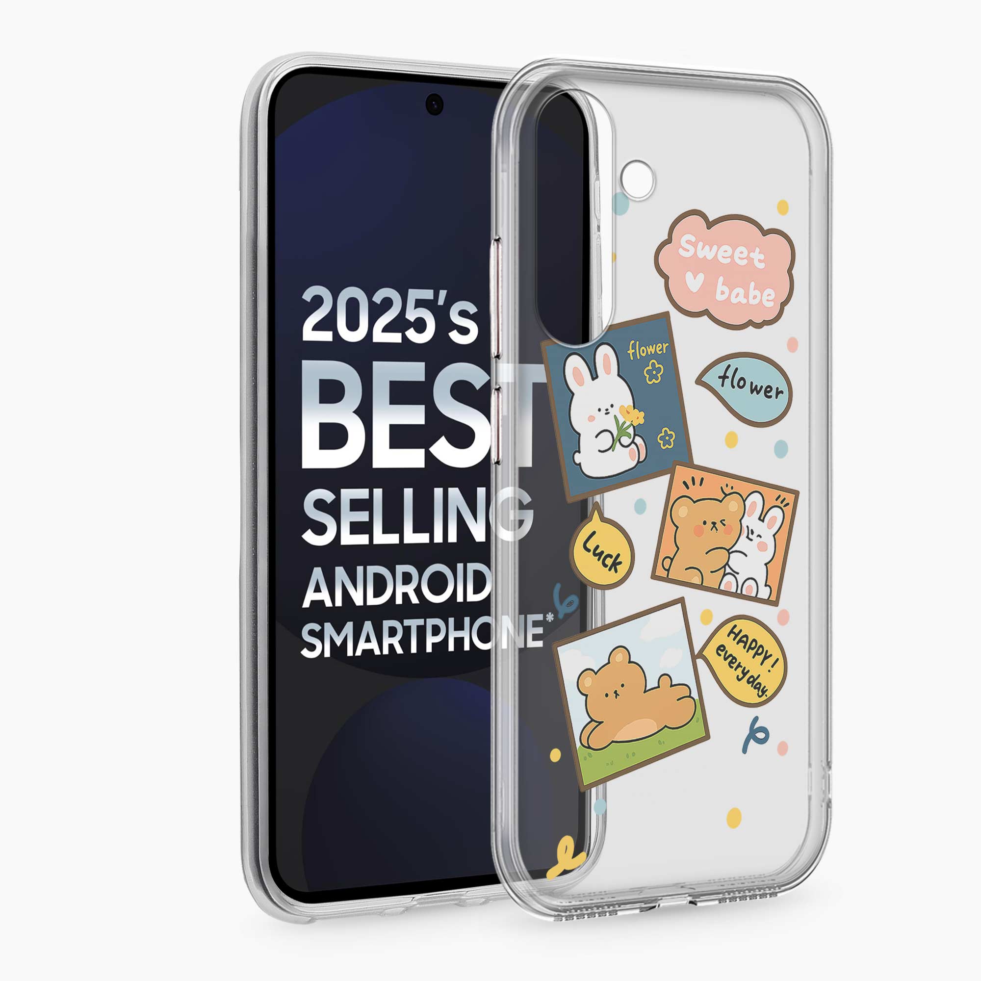 Cute Teddy Samsung S24 FE Silicone Back Cover