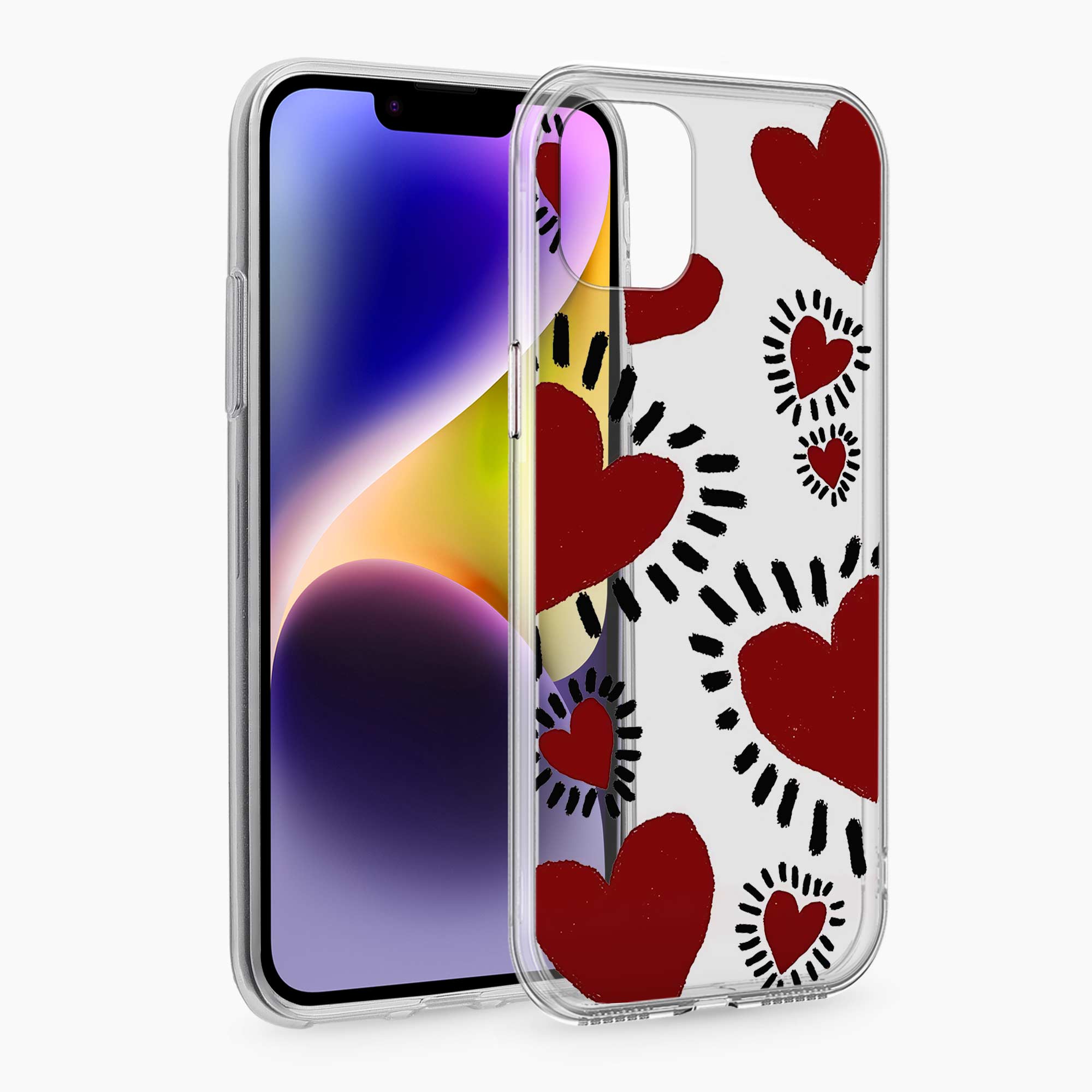 Dark Hearts iPhone 11 Silicone Back Cover