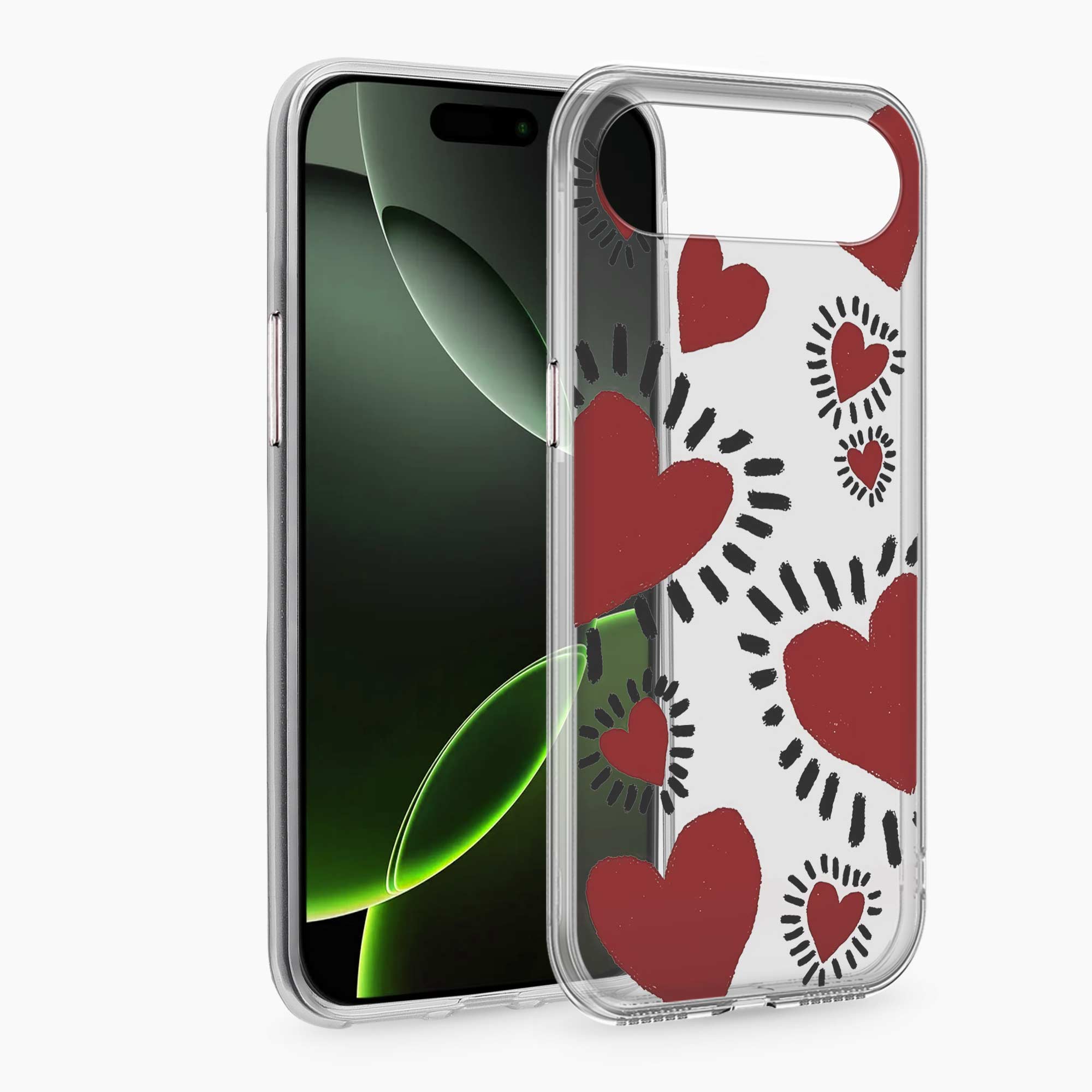 Dark Hearts iPhone Air Silicone Back Cover