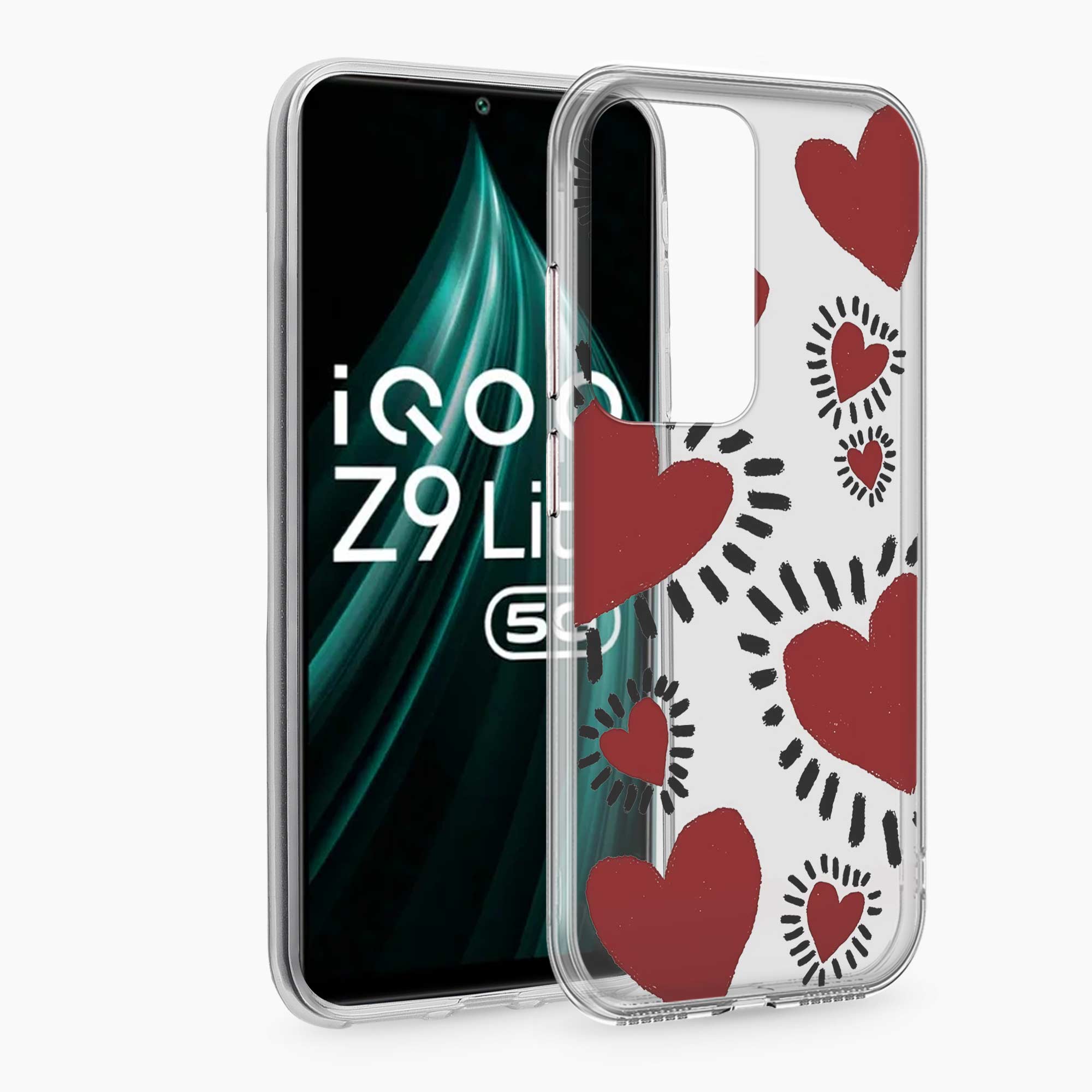 Dark Hearts Iqoo Z9 Lite 5G Silicone Back Cover