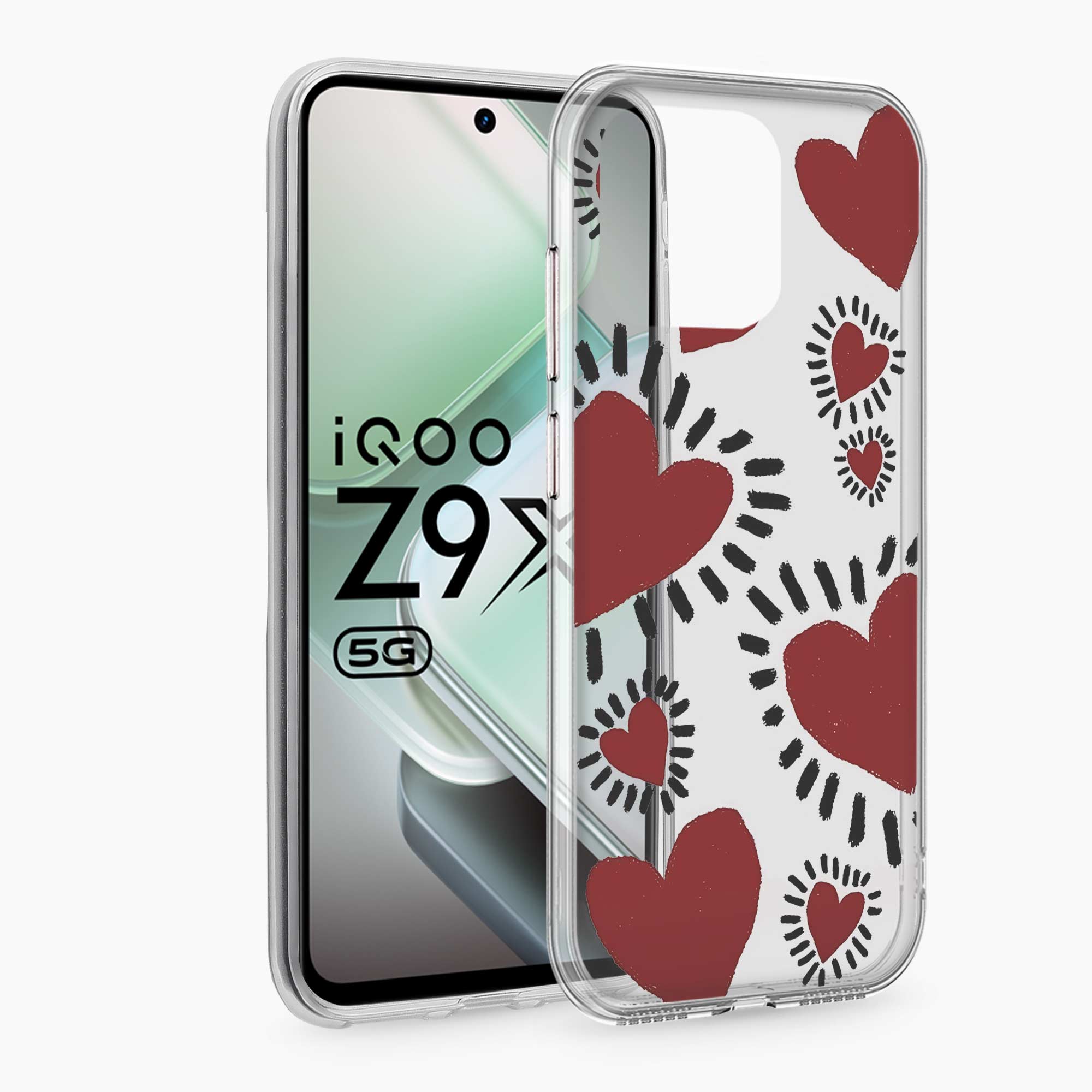Dark Hearts Iqoo Z9x 5G Silicone Back Cover