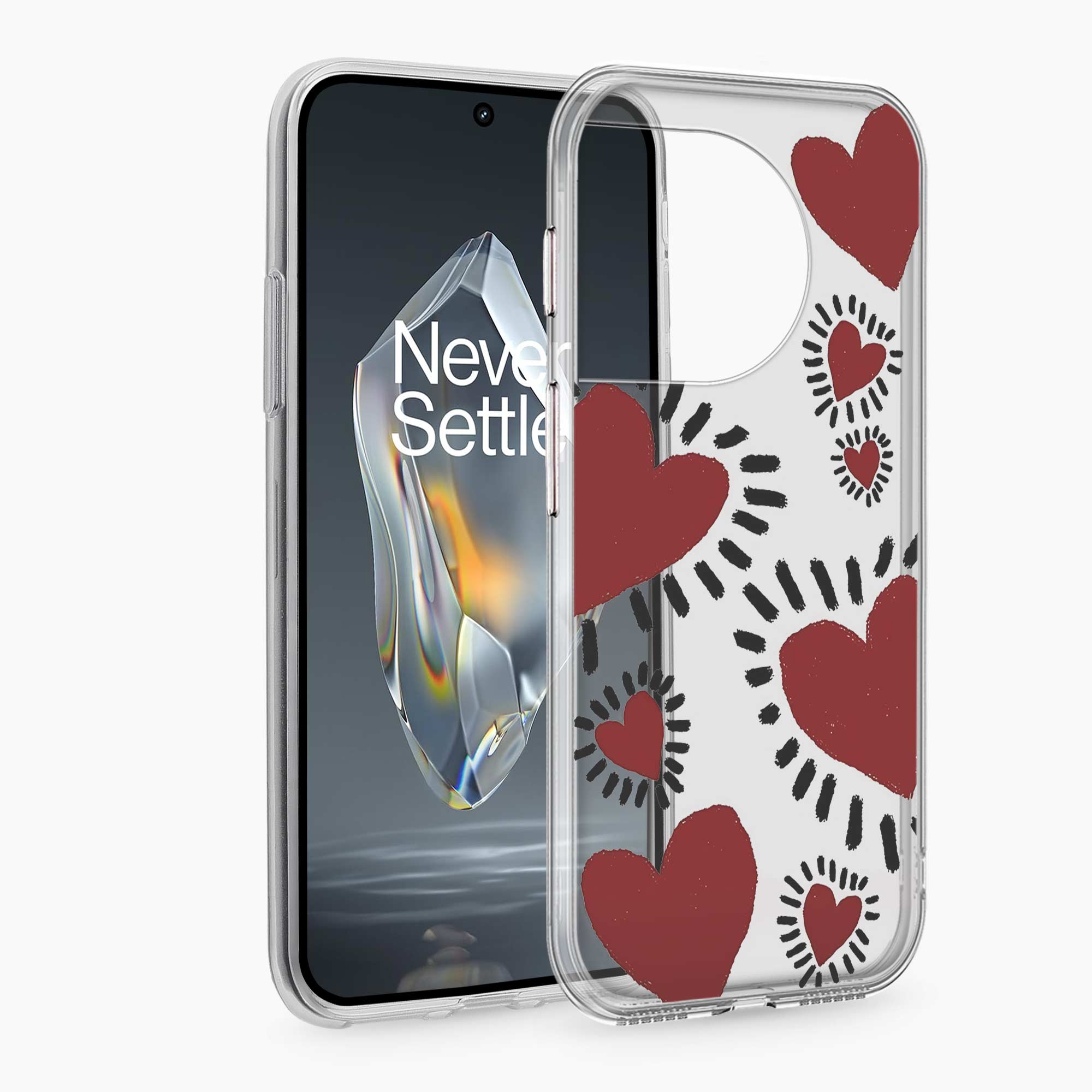 Dark Hearts OnePlus 11 Silicone Back Cover