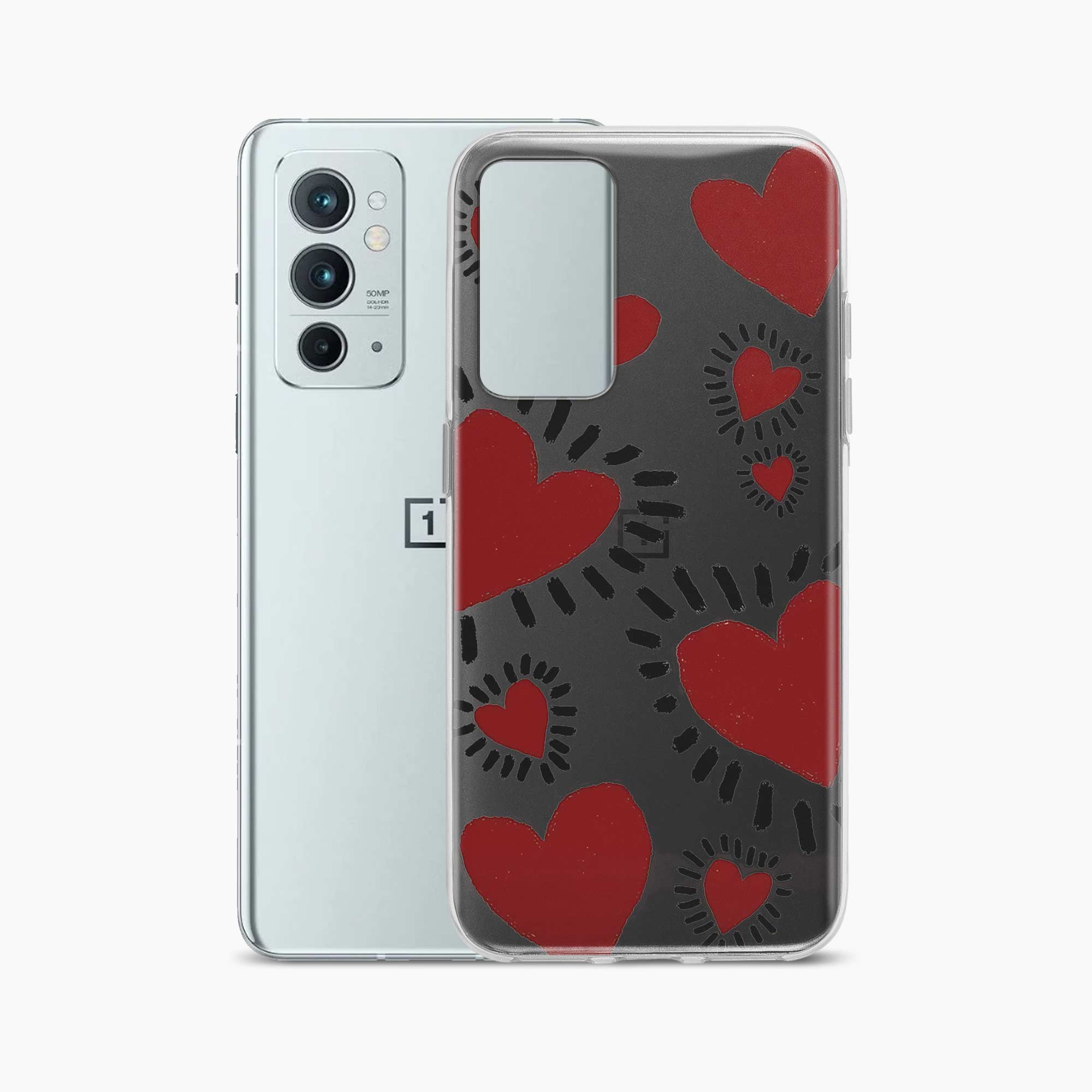Dark Hearts OnePlus 9RT Silicone Back Cover