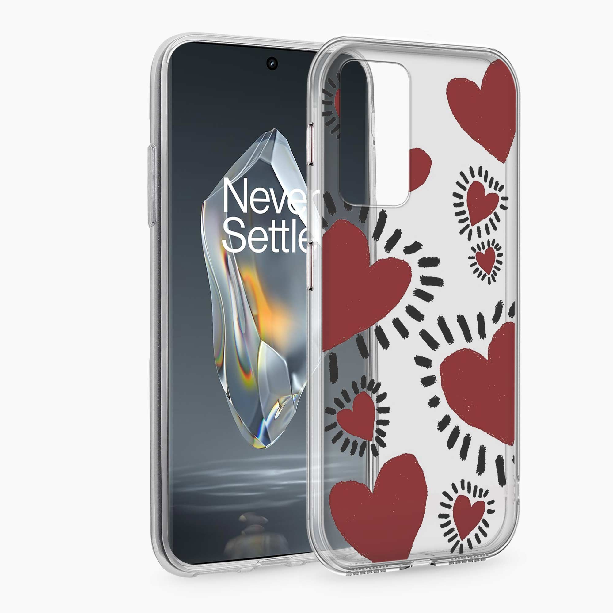 Dark Hearts OnePlus 9RT Silicone Back Cover