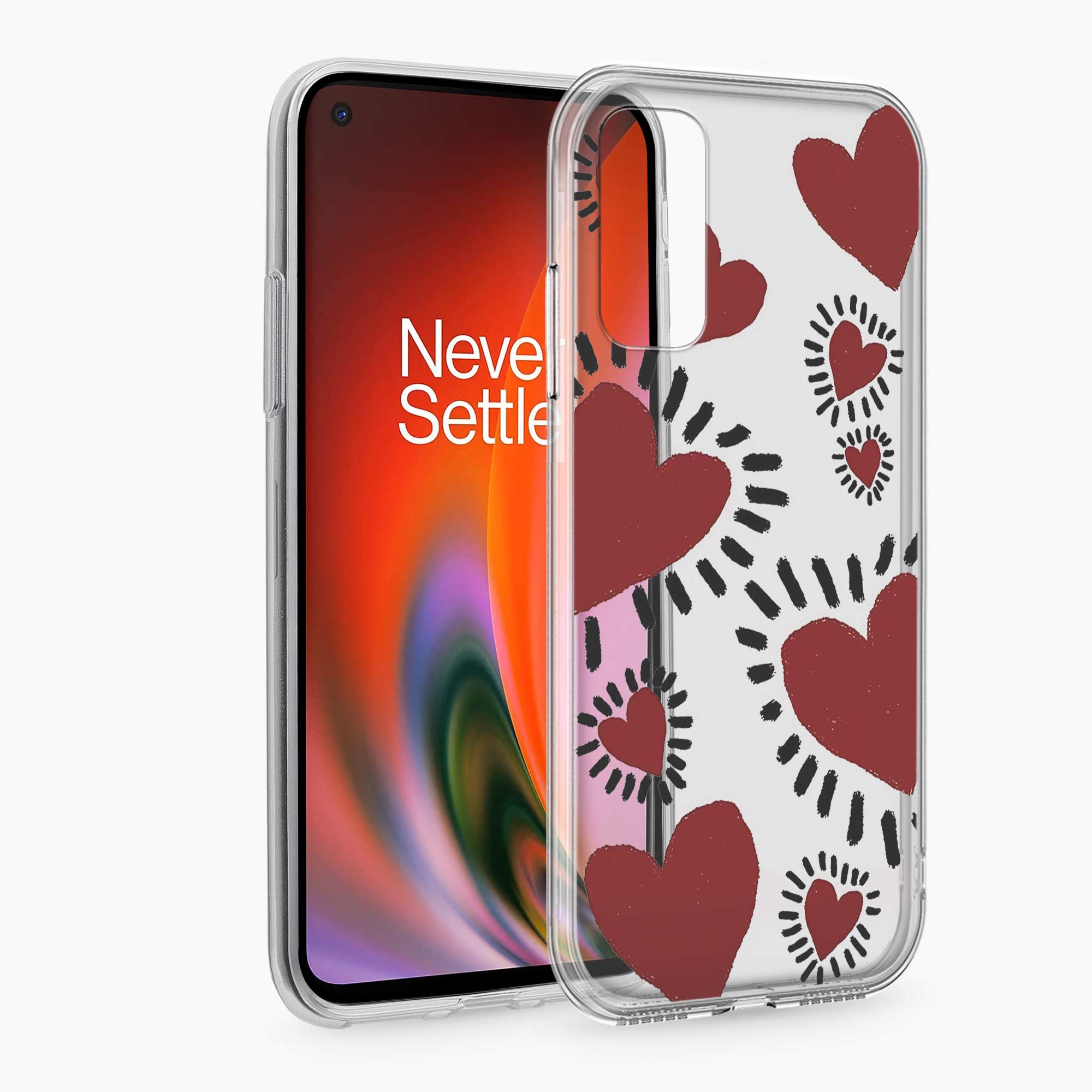 Dark Hearts OnePlus Nord 2 Silicone Back Cover