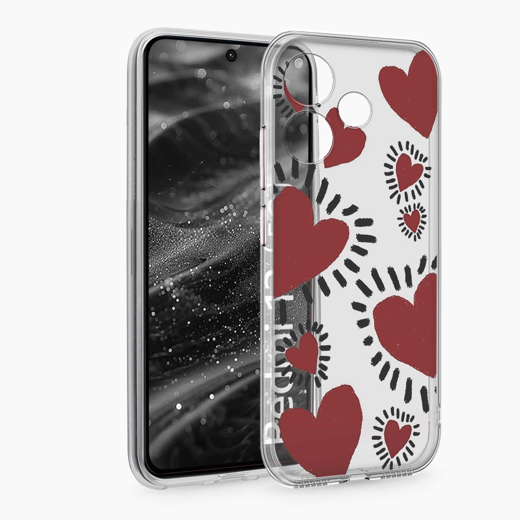 Dark Hearts Realme Gt 6 5G Silicone Back Cover