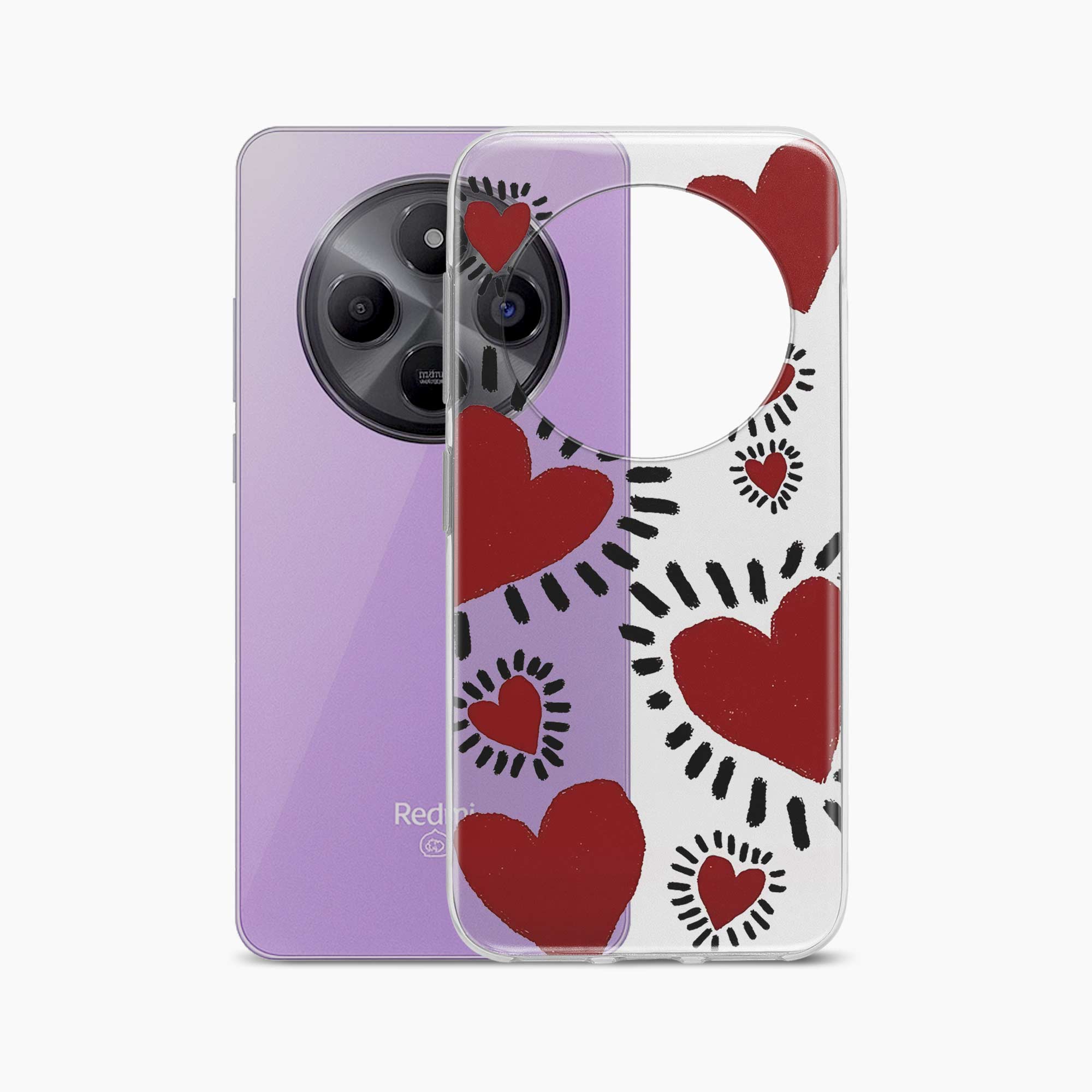 Dark Hearts Redmi A4 5G Silicone Back Cover