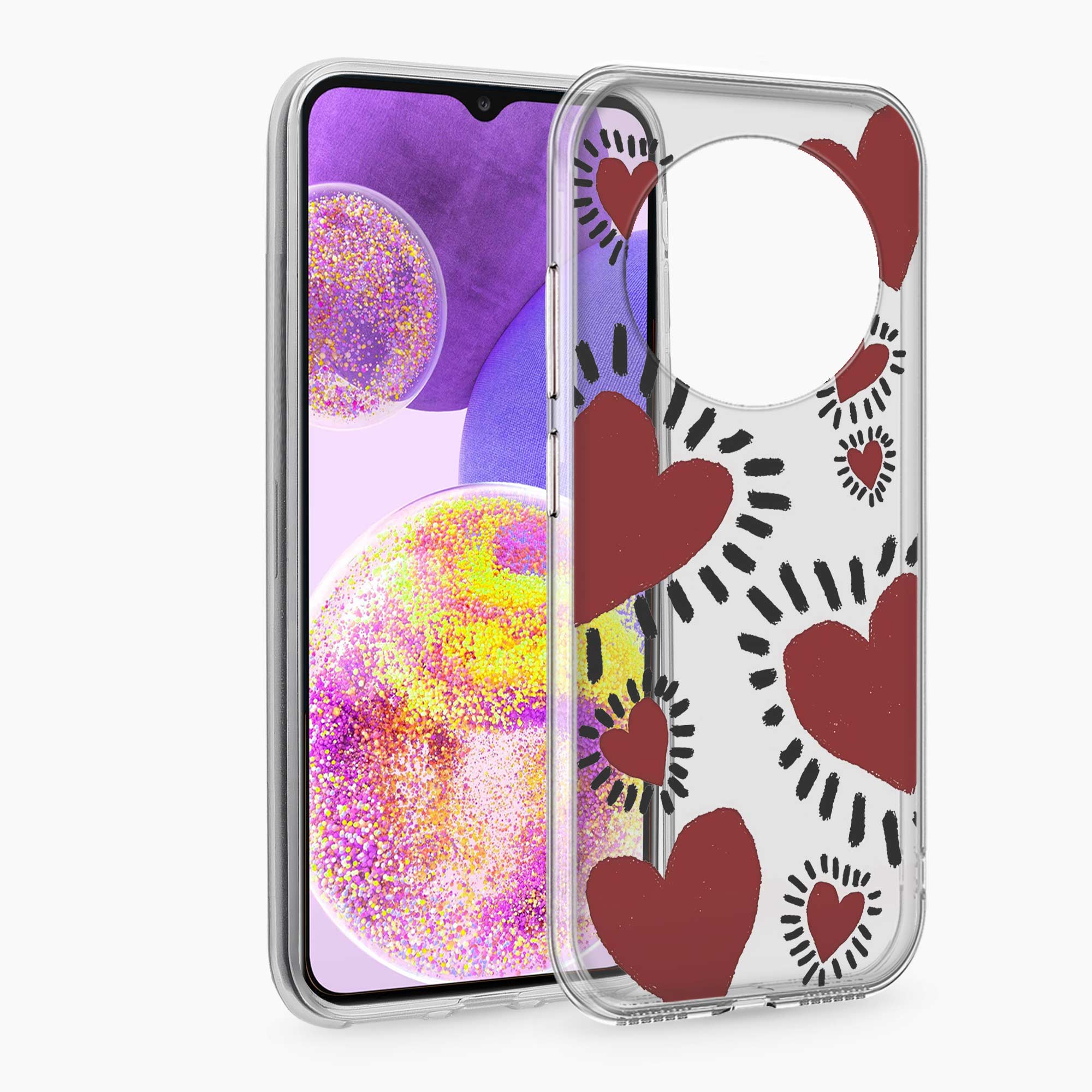 Dark Hearts Redmi A4 5G Silicone Back Cover