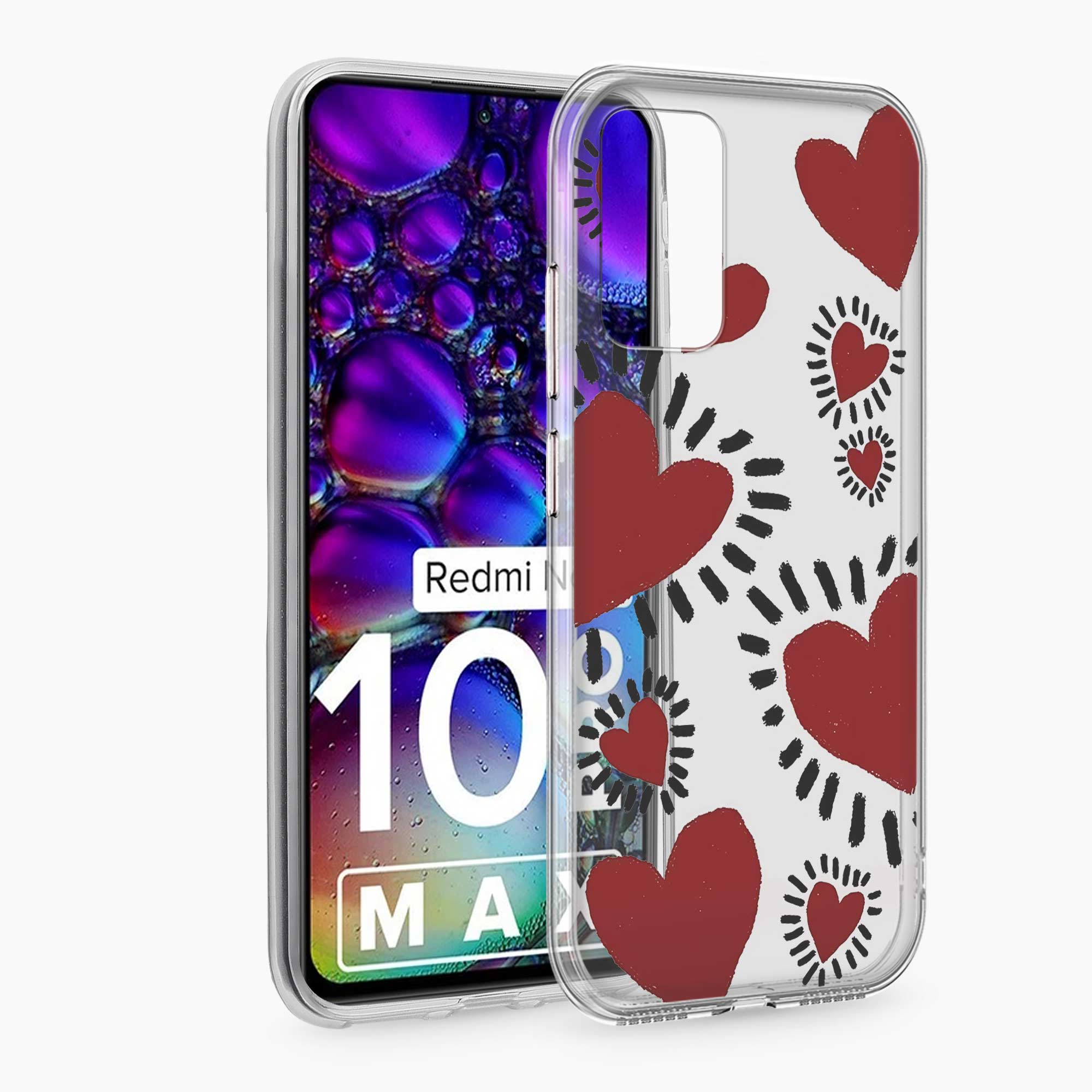 Dark Hearts Redmi Note 10 Pro Max Silicone Back Cover