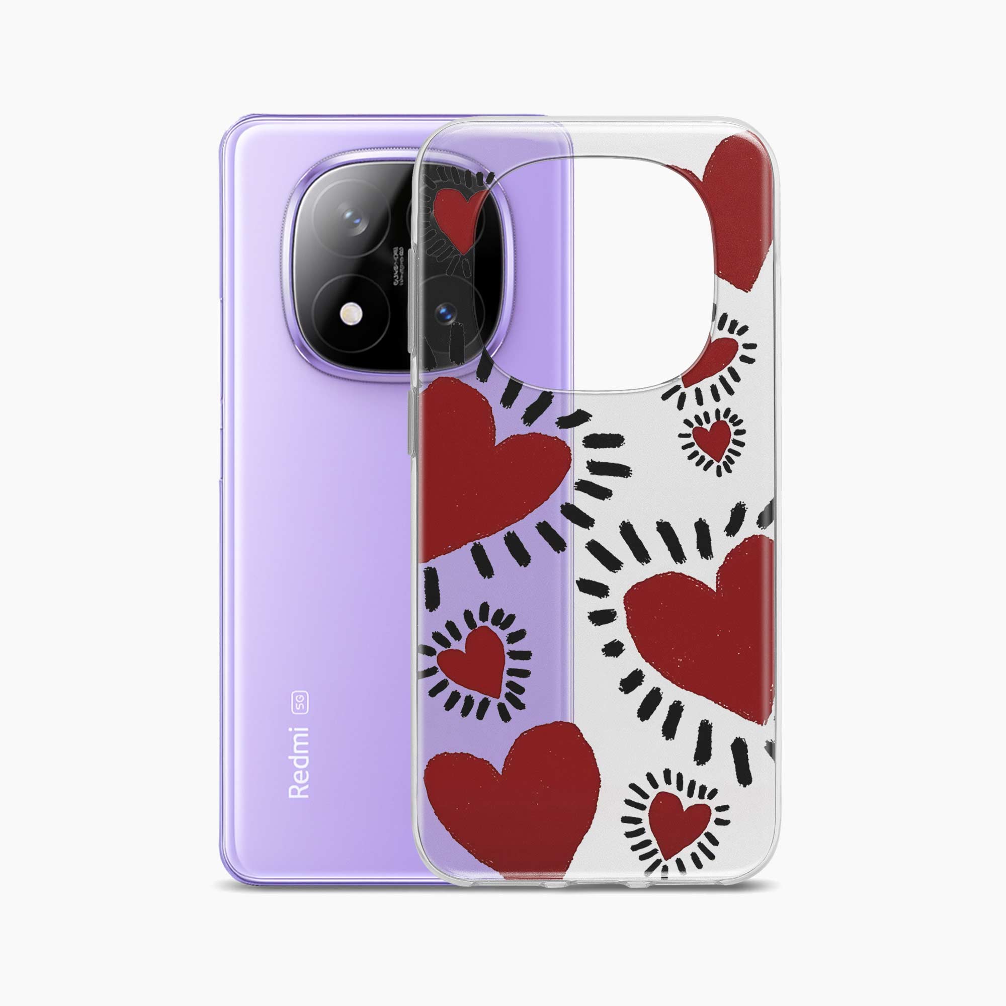 Dark Hearts Redmi Note 14 Pro Plus 5G Silicone Back Cover