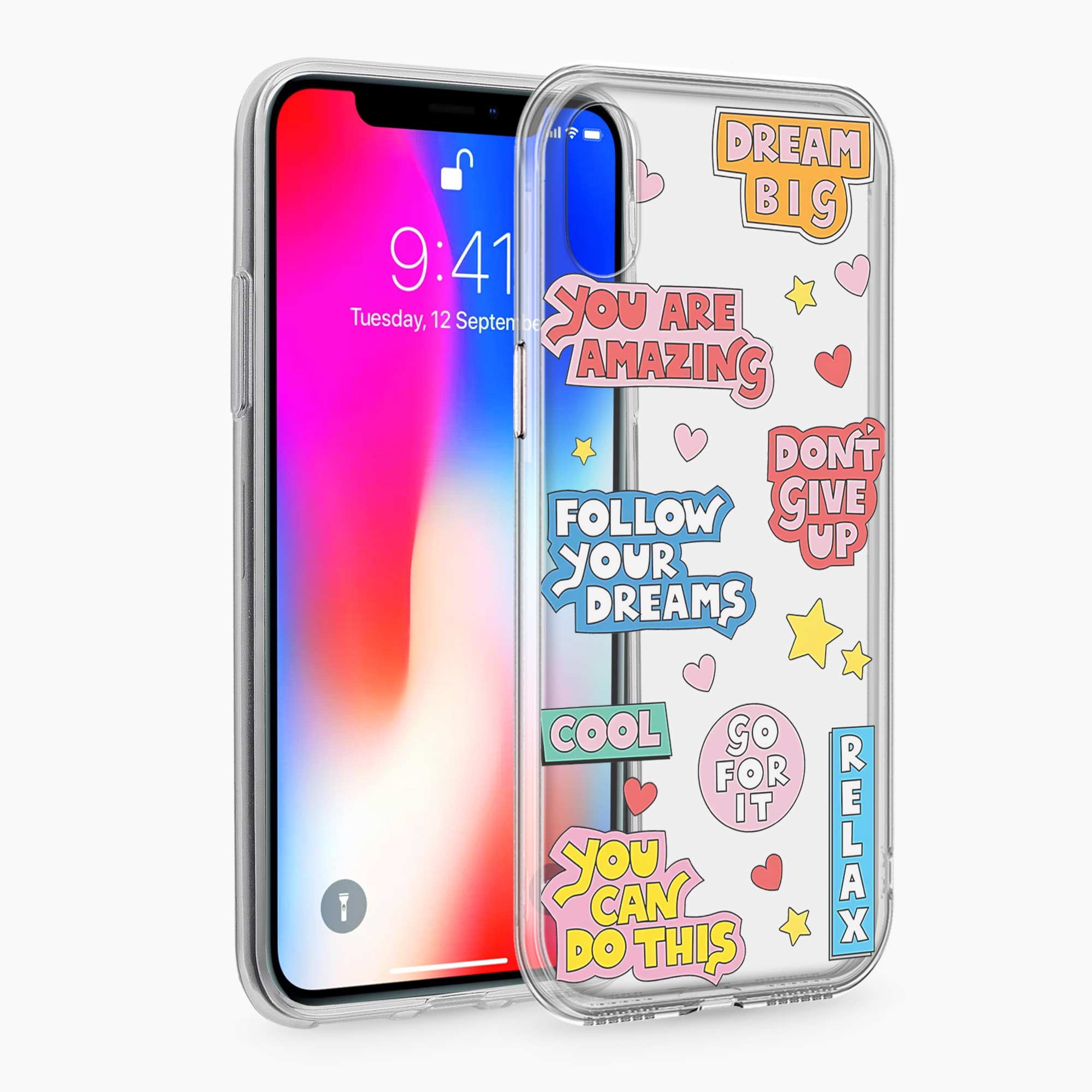 Dream Big iPhone X Silicone Back Cover
