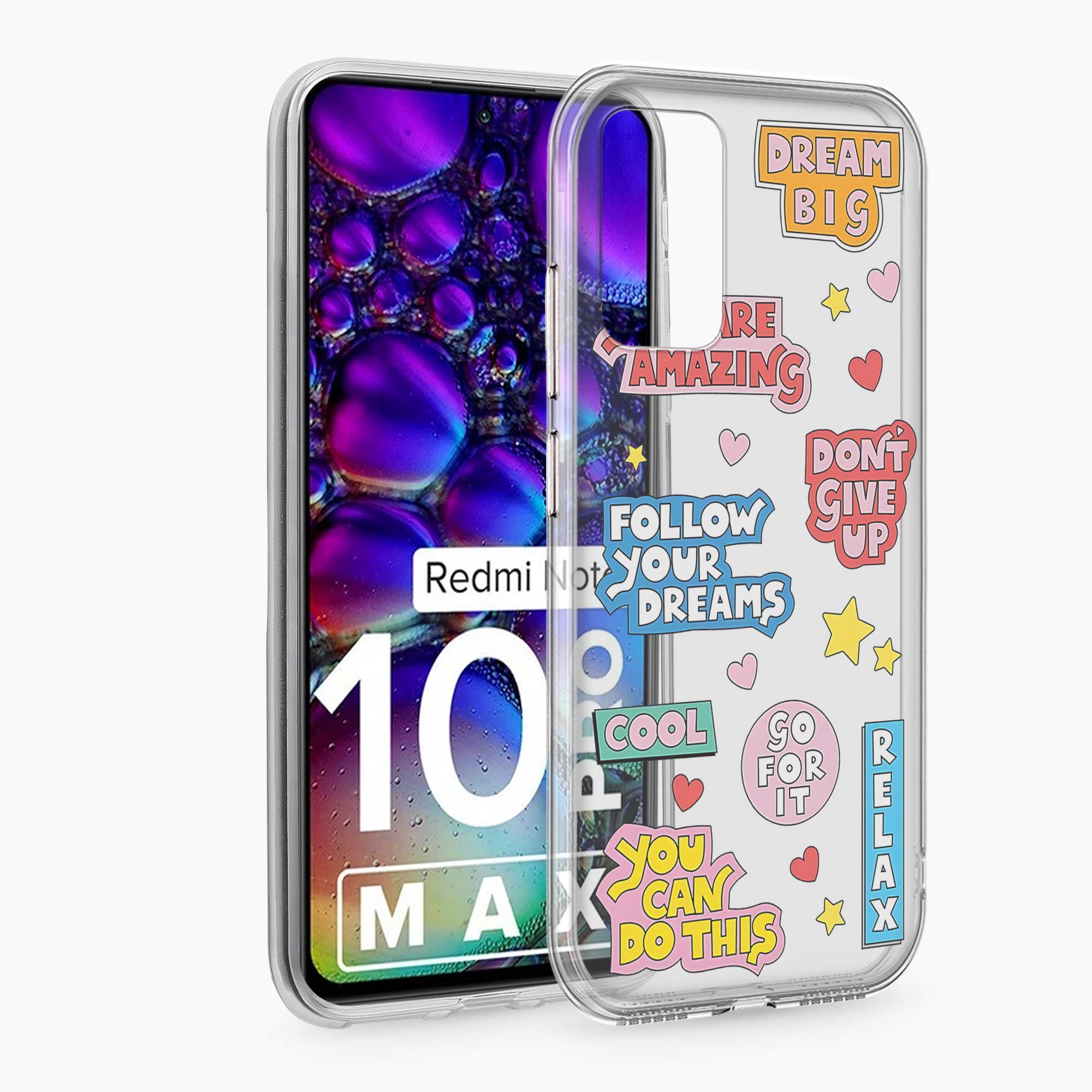 Dream Big Redmi Note 10 Pro Max Silicone Back Cover