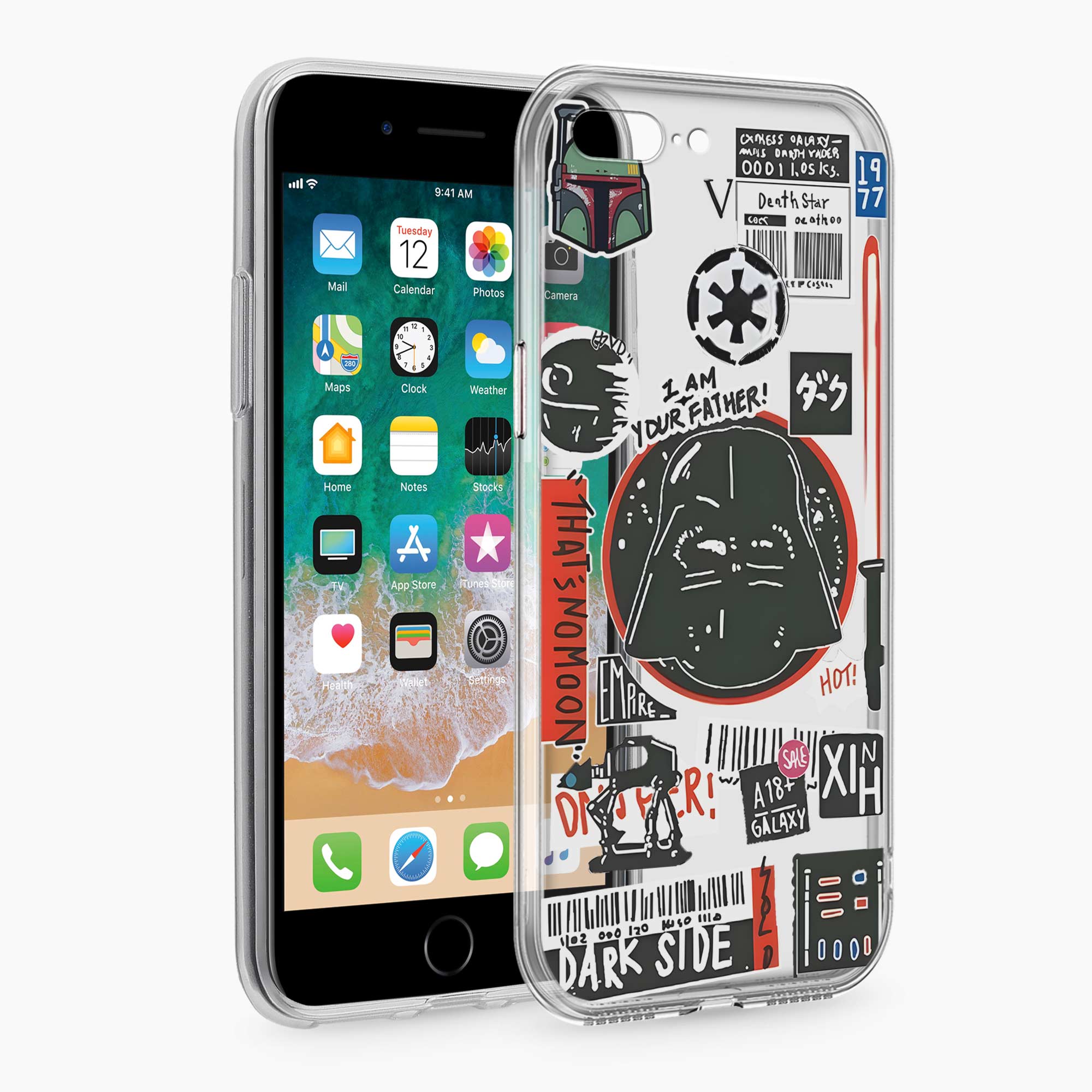 Shadow Knight iPhone 7 Plus Silicone Back Cover