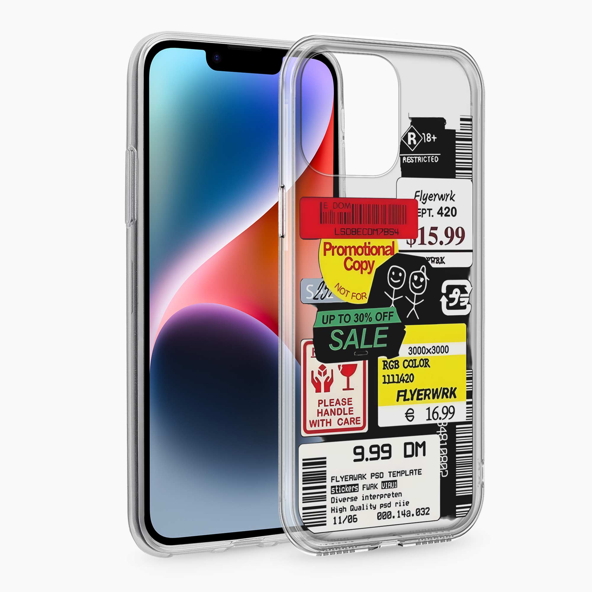 Stickers iPhone 11 Pro Silicone Back Cover