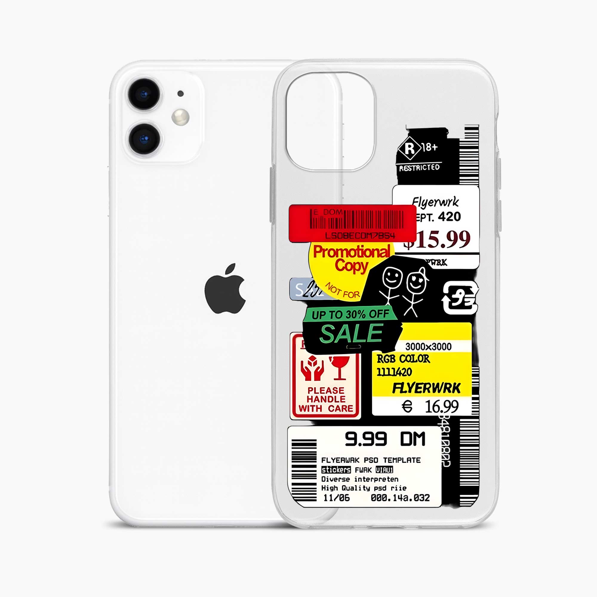 Stickers iPhone 11 Silicone Back Cover