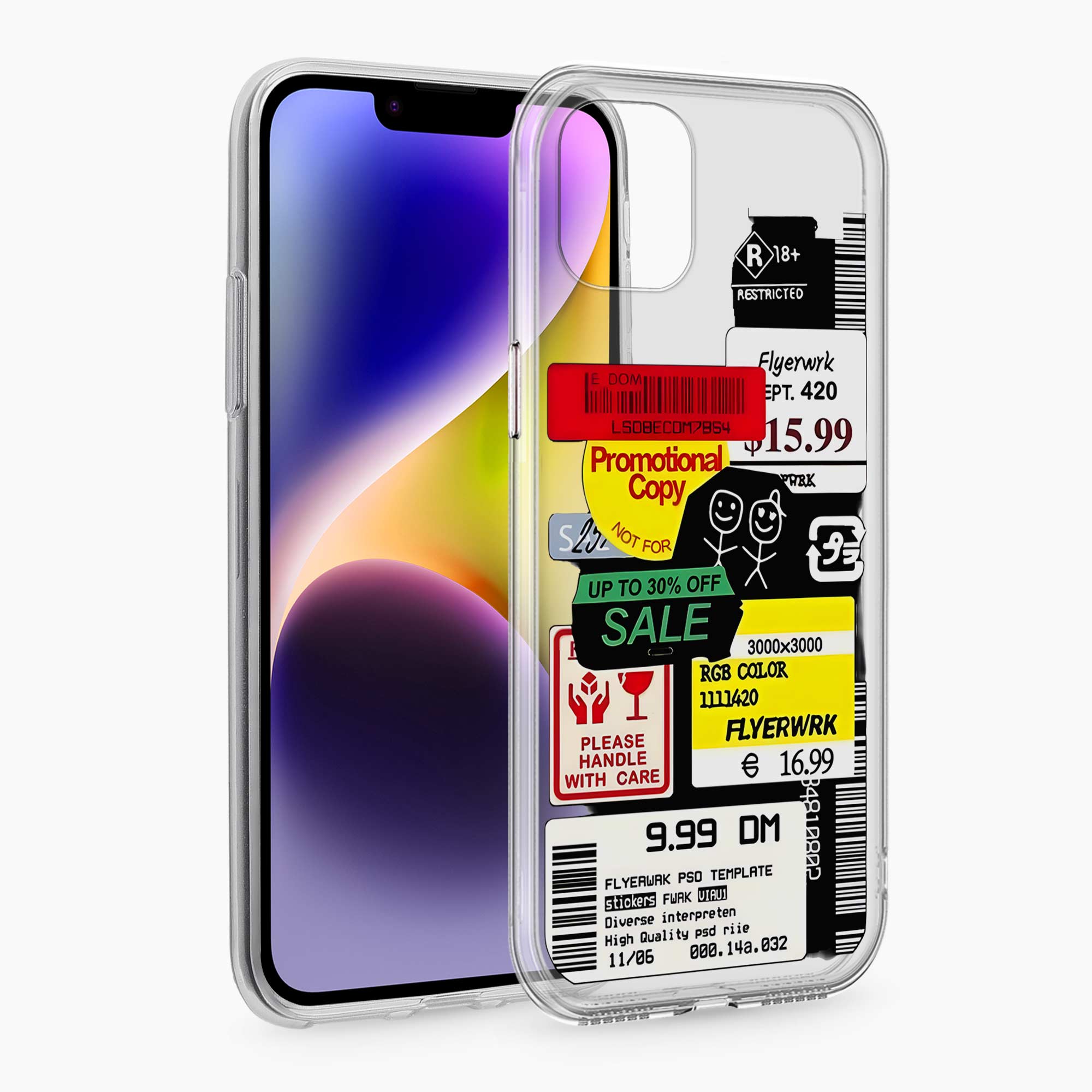 Stickers iPhone 11 Silicone Back Cover