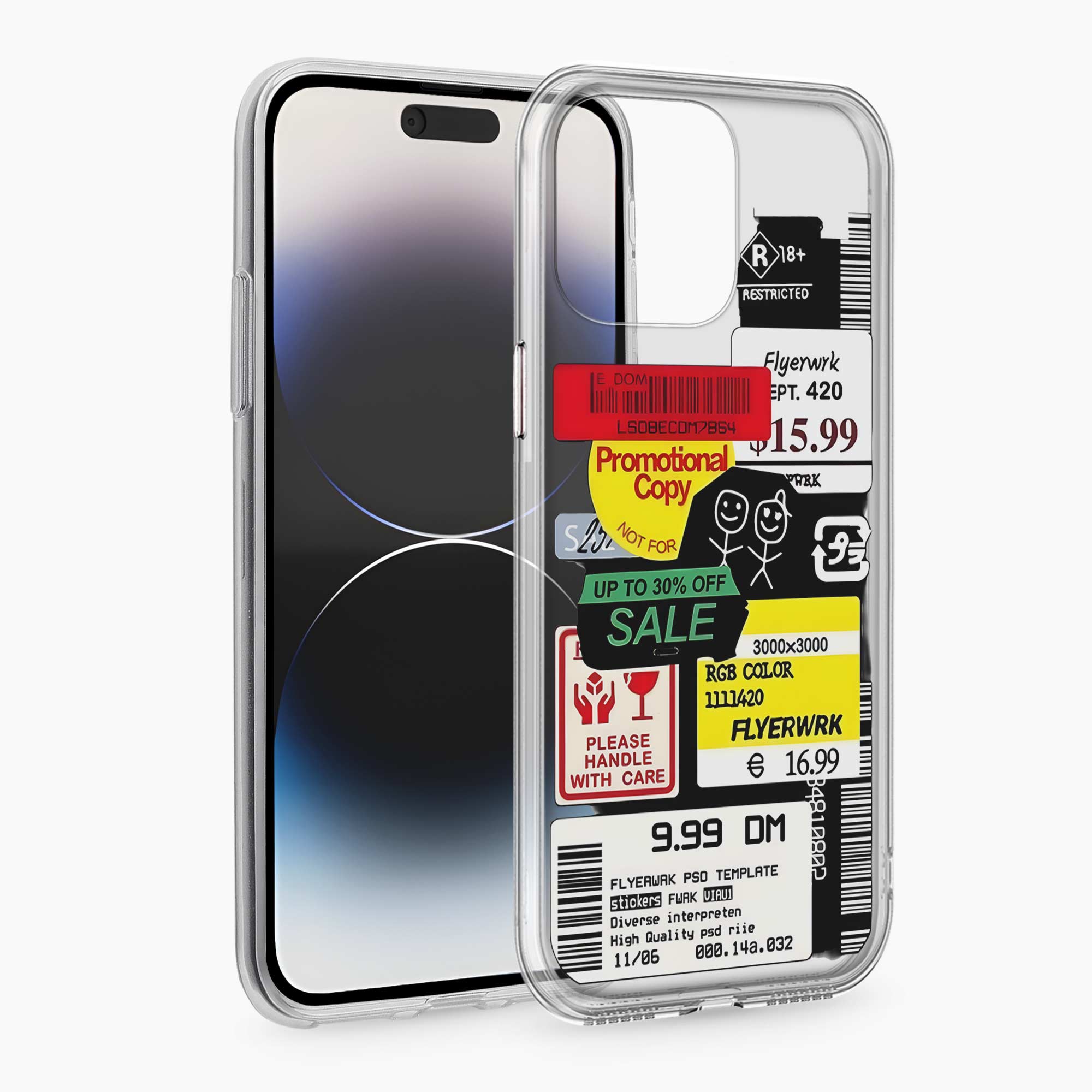 Stickers iPhone 15 Pro Max Silicone Back Cover