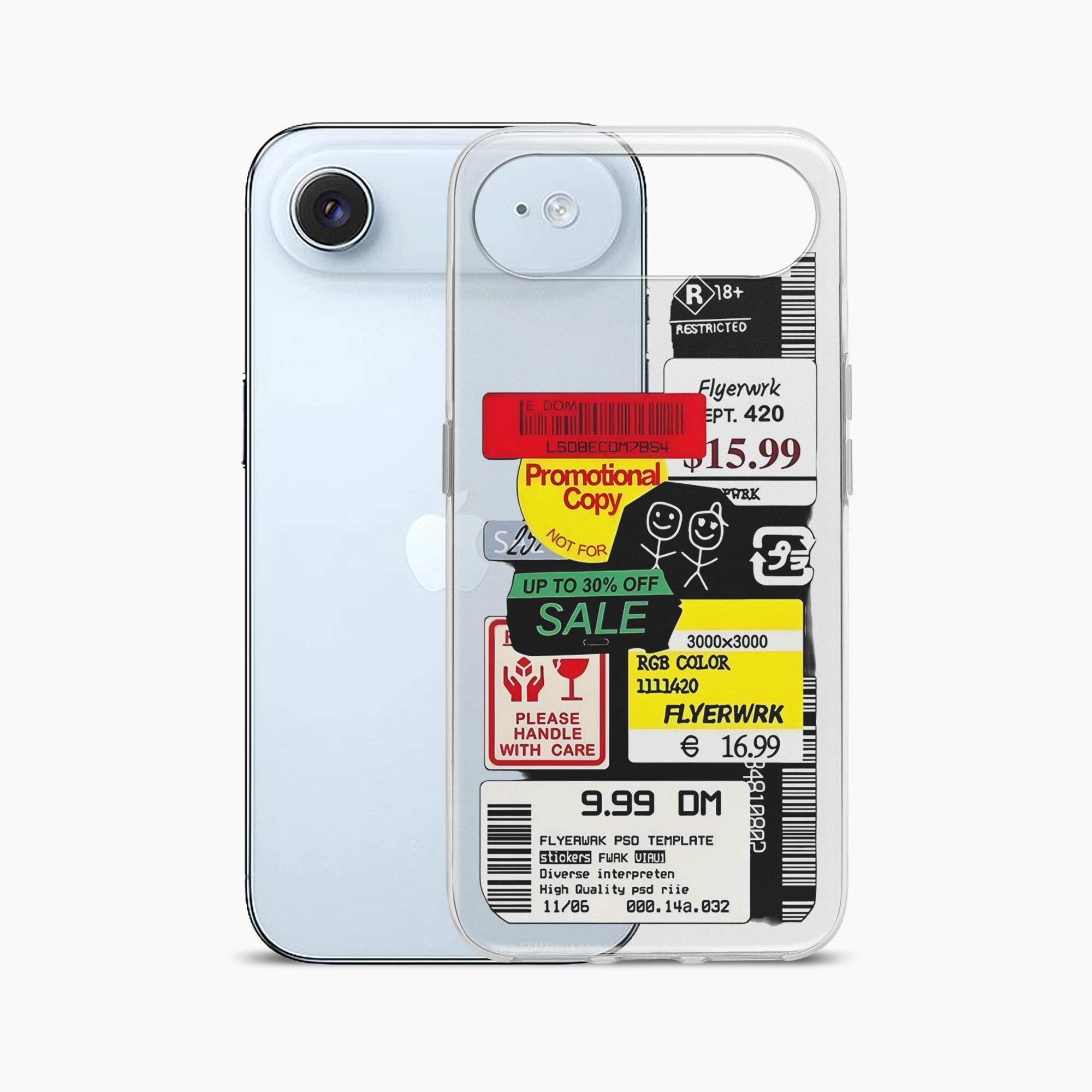 Stickers iPhone Air Silicone Back Cover