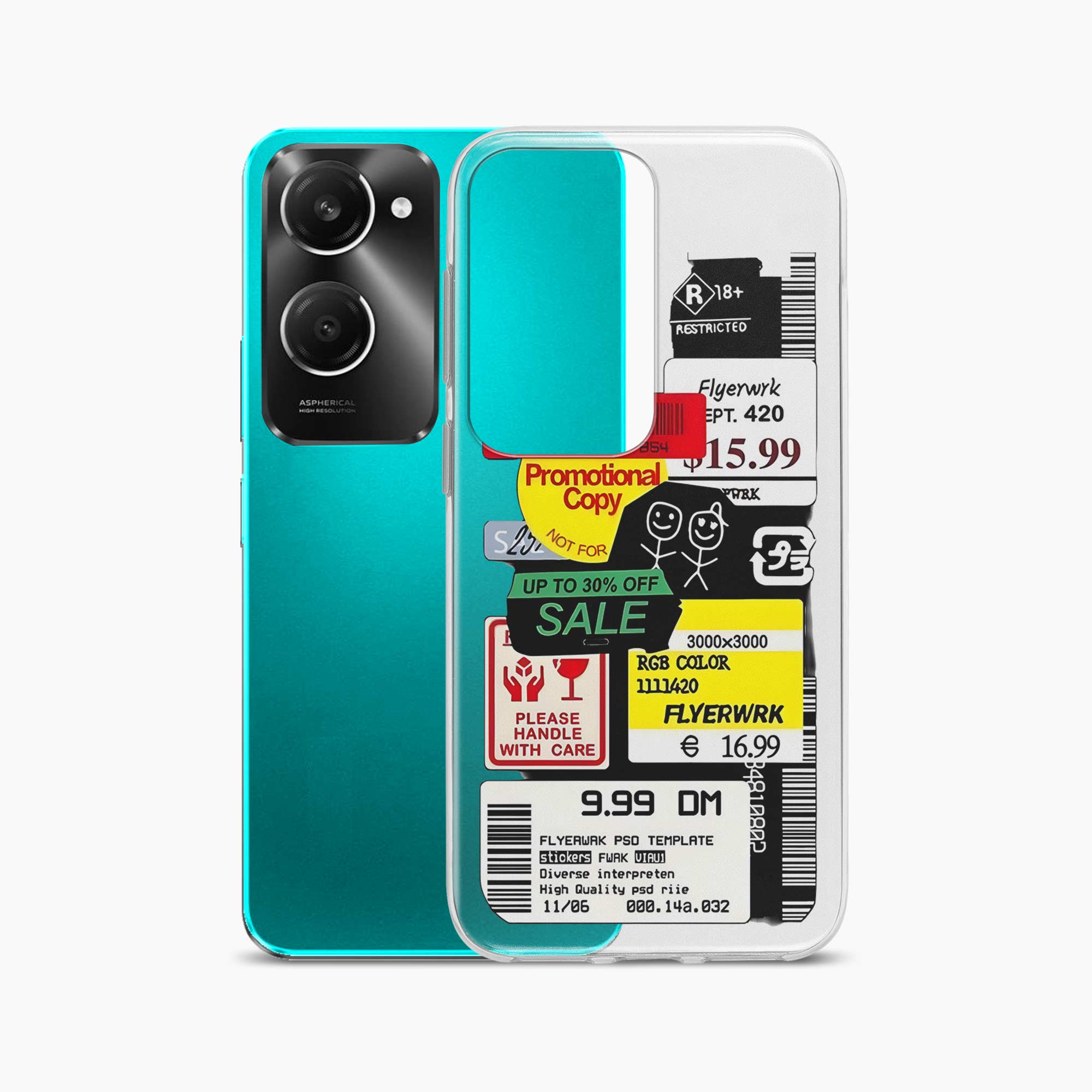 Stickers Iqoo Z9 Lite 5G Silicone Back Cover