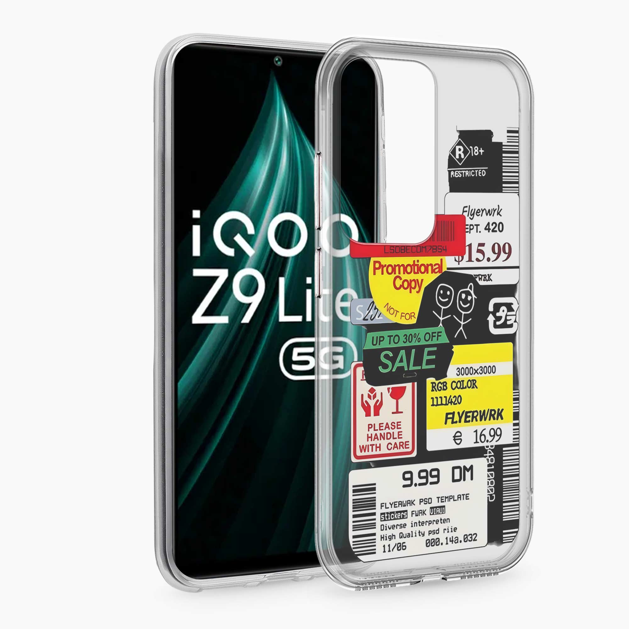 Stickers Iqoo Z9 Lite 5G Silicone Back Cover