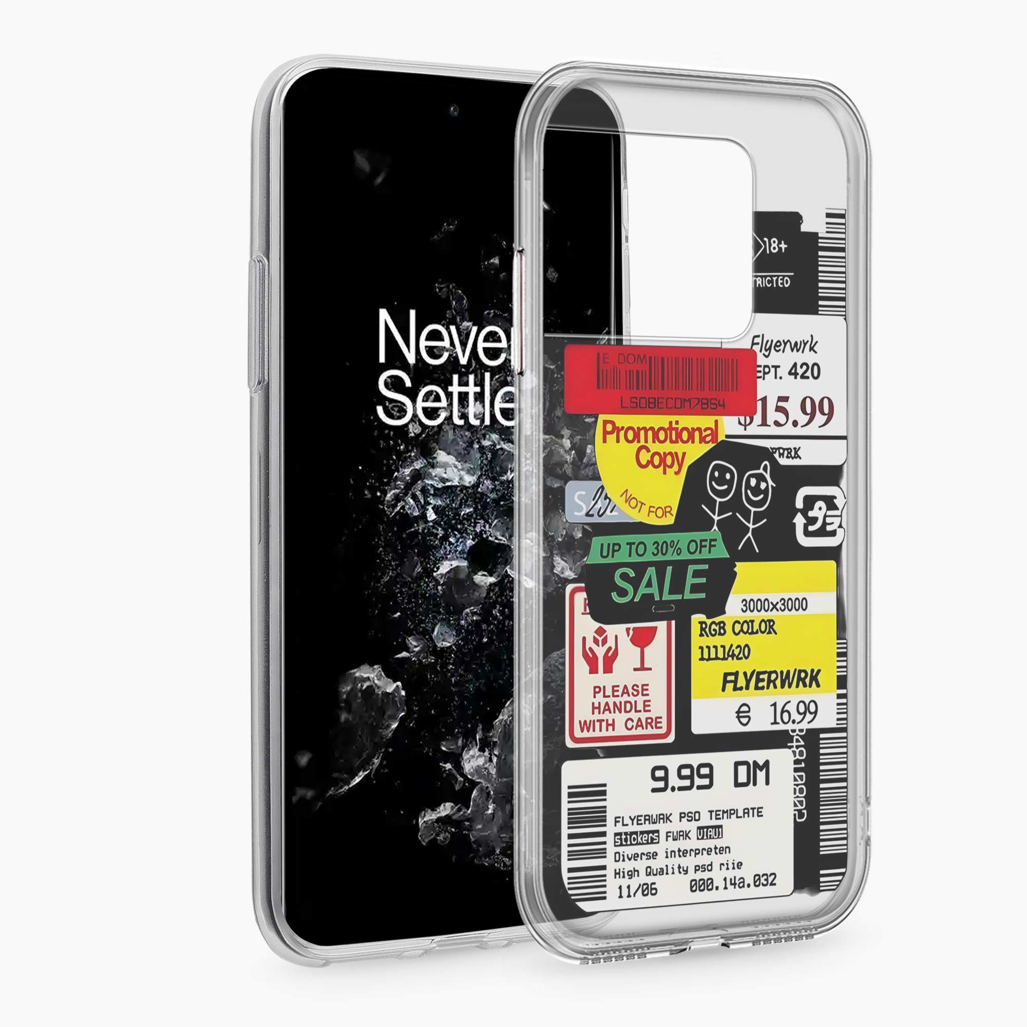 Stickers OnePlus 10T Silicone Back Cover