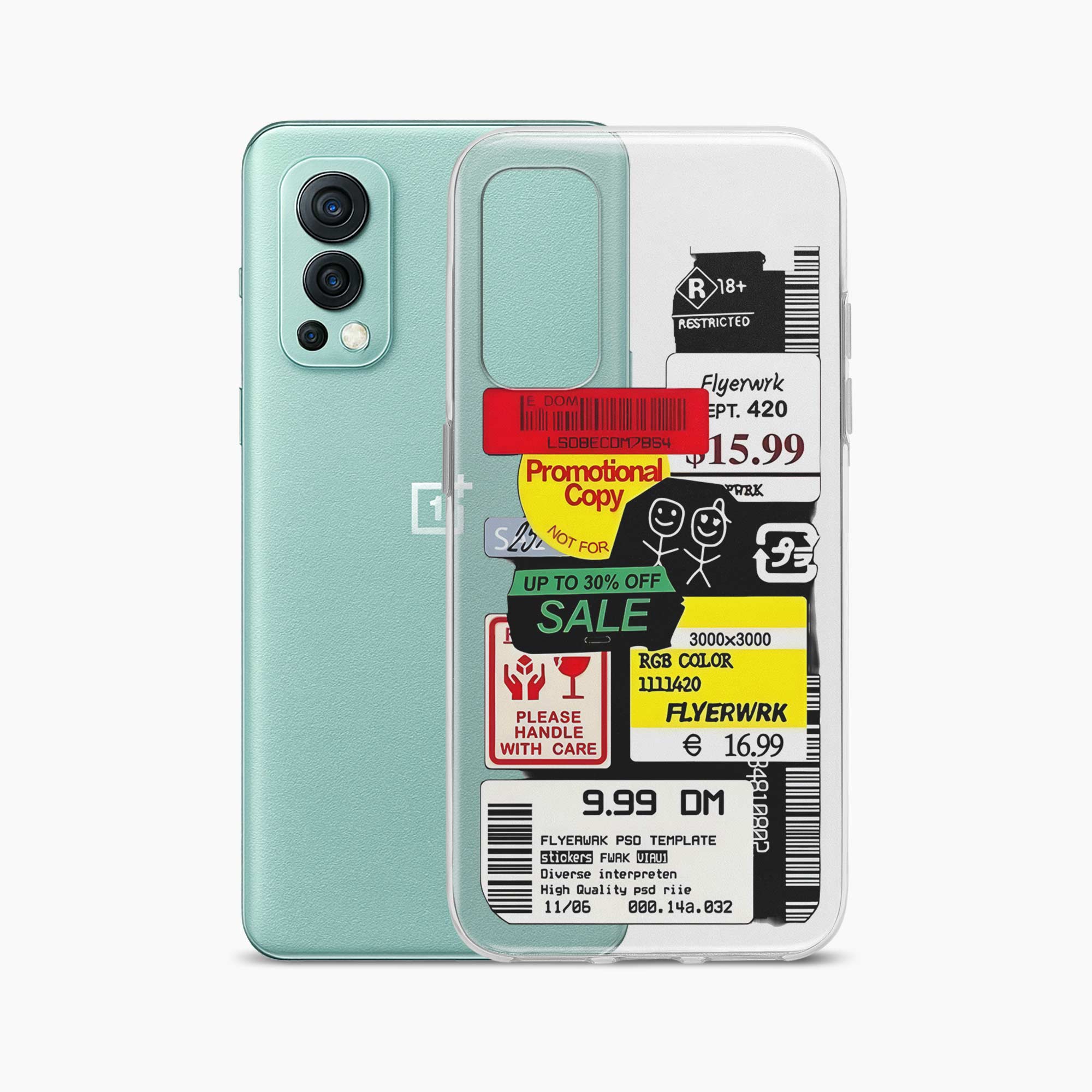 Stickers OnePlus Nord 2 Silicone Back Cover