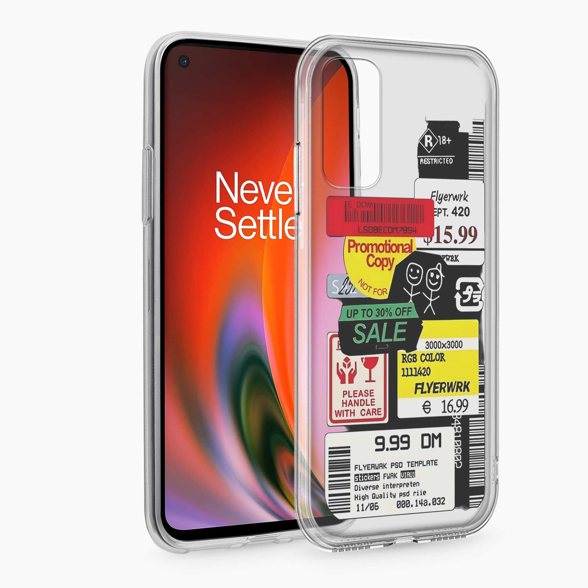 Stickers OnePlus Nord 2 Silicone Back Cover